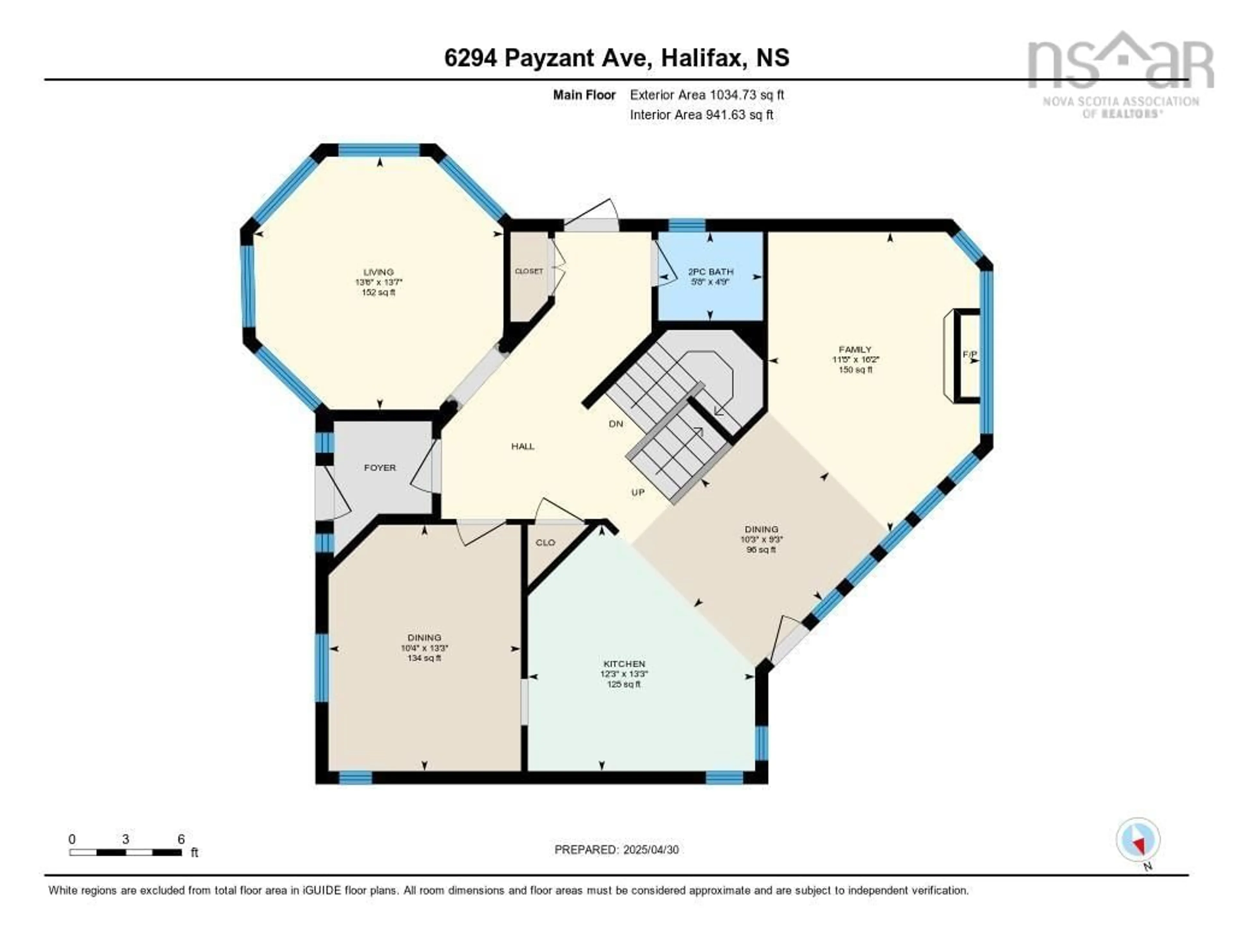 Floor plan for 6294 Payzant Ave, Halifax Nova Scotia B3H 4N8