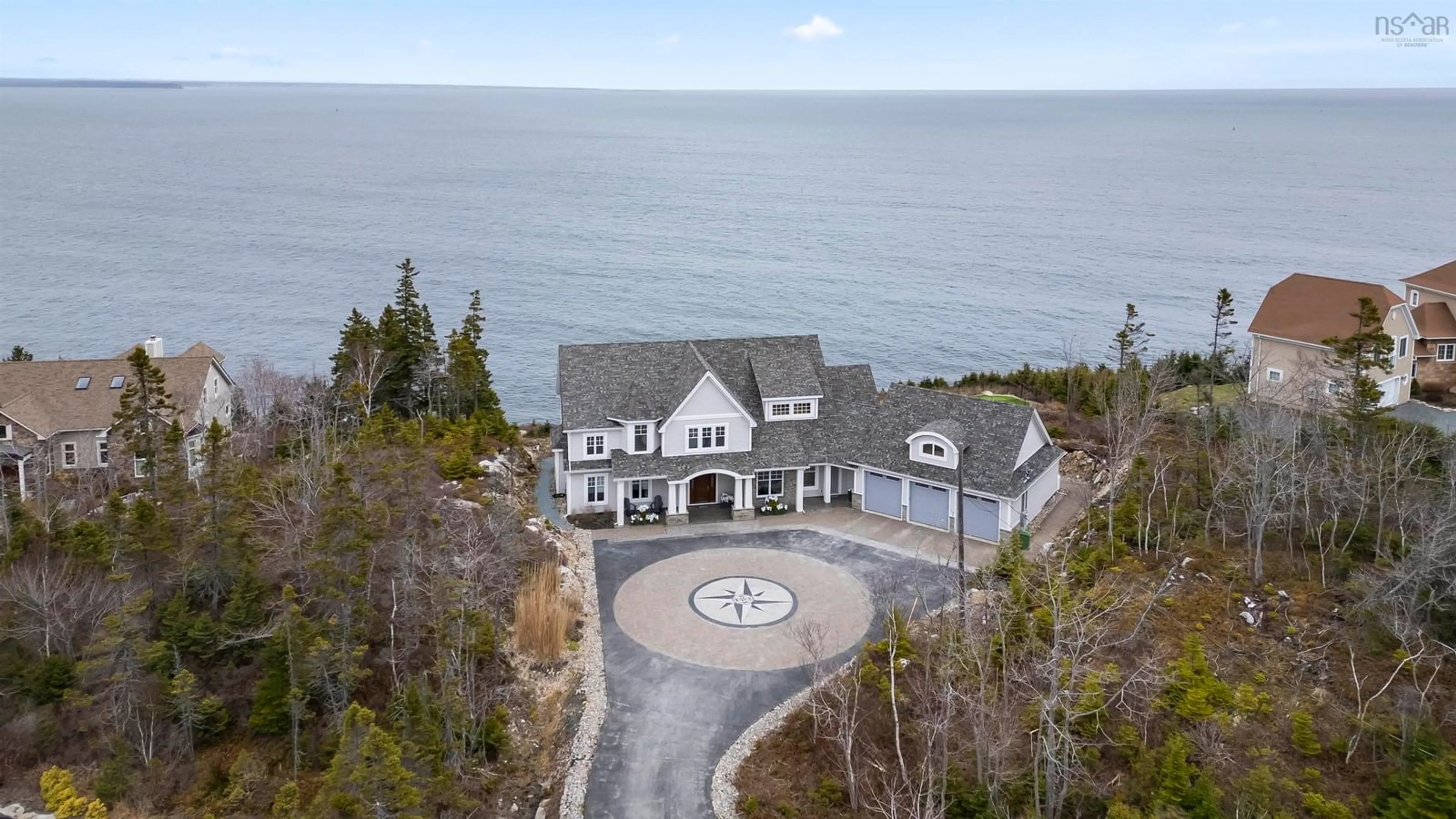 A pic from outside/outdoor area/front of a property/back of a property/a pic from drone, water/lake/river/ocean view for 21 Saltspray Lane, Halibut Bay Nova Scotia B3V 0B1