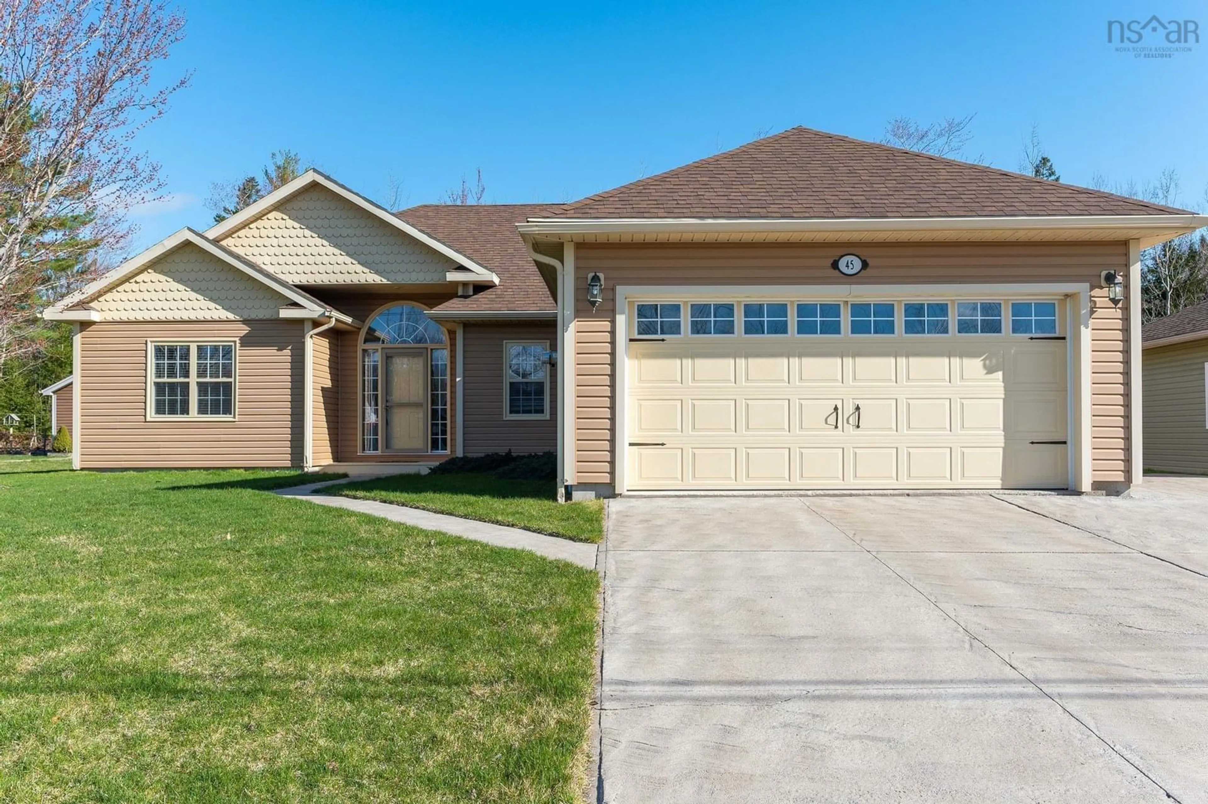 Home with brick exterior material, street for 45 Lacey Drive, Centreville Nova Scotia B0P 1J0