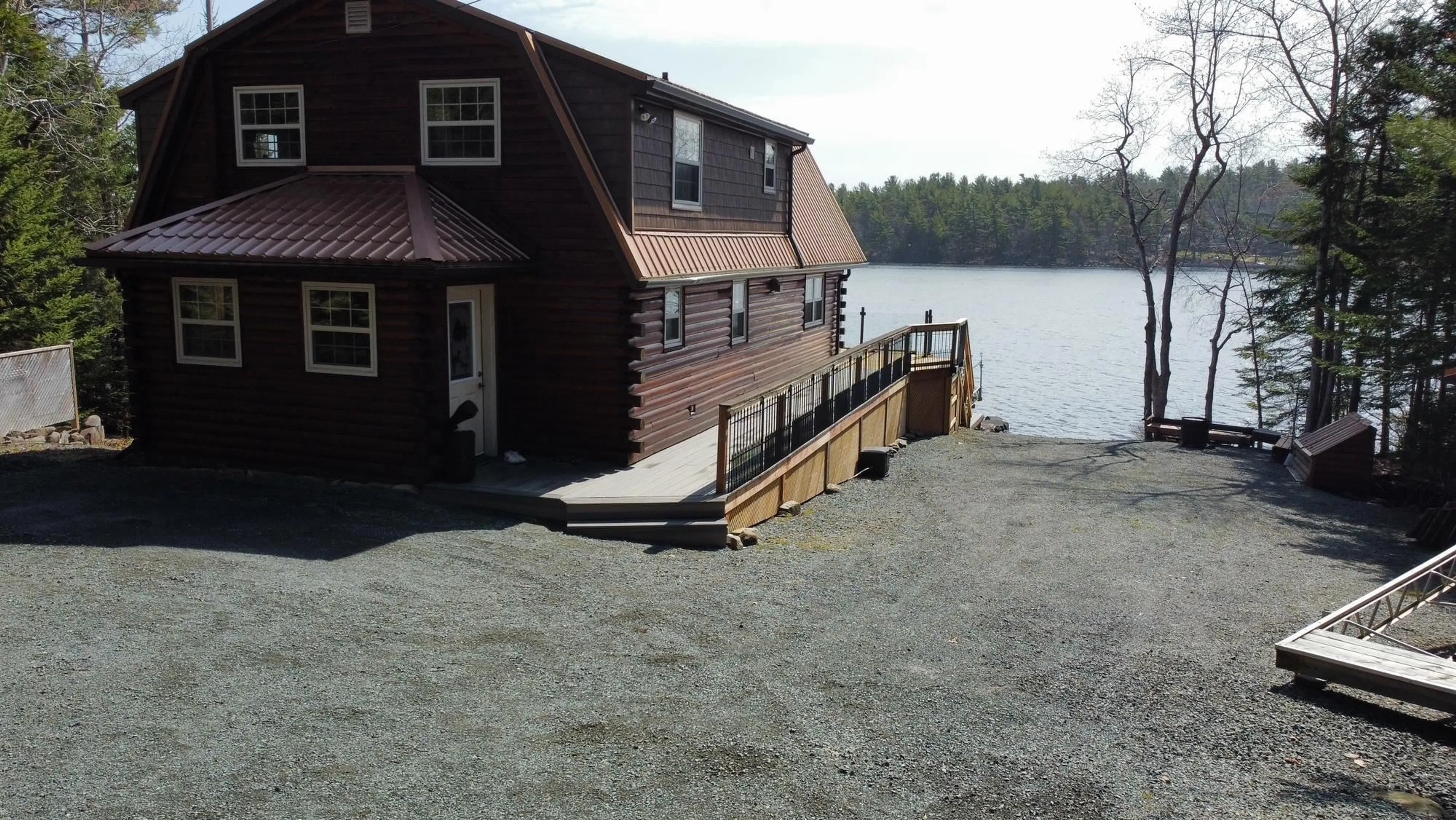 Patio, water/lake/river/ocean view for 299 Kings Rd, Wellington Nova Scotia B2T 1A2
