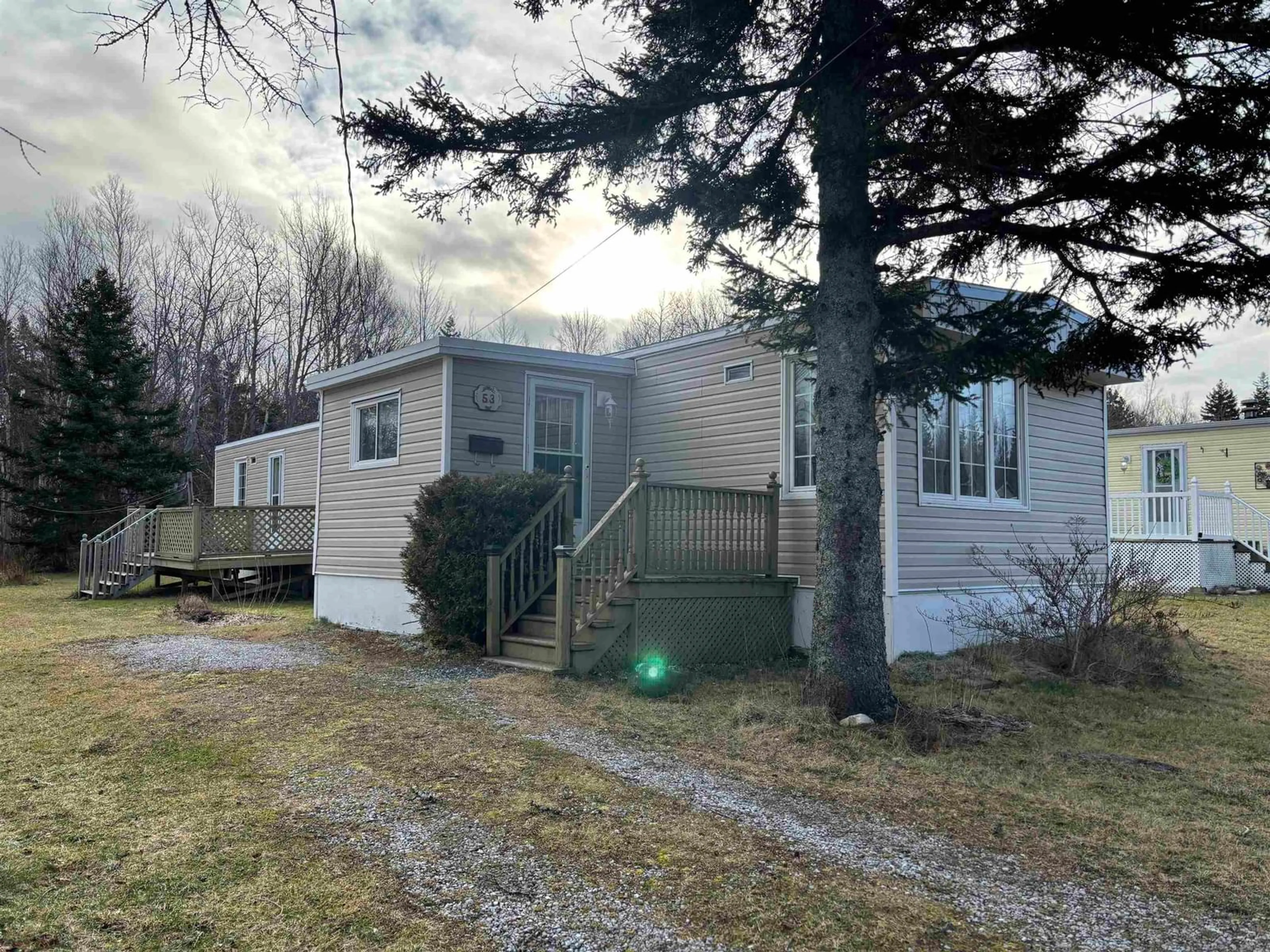 A pic from outside/outdoor area/front of a property/back of a property/a pic from drone, unknown for 53 Bendix Street, Sydney Mines Nova Scotia B1V 3C4