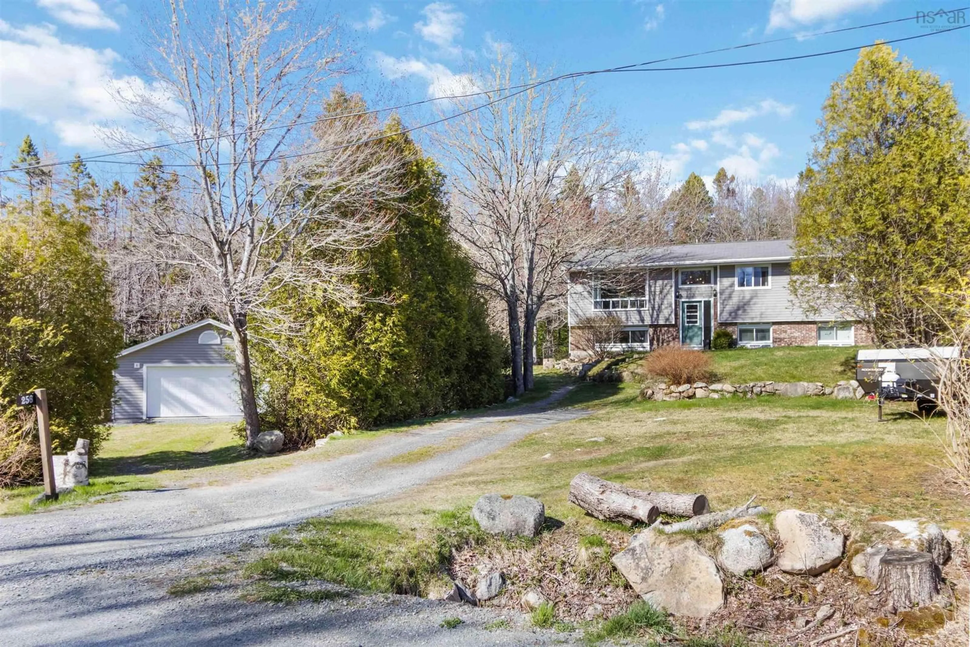 A pic from outside/outdoor area/front of a property/back of a property/a pic from drone, water/lake/river/ocean view for 256 Old Halifax Rd, Glen Haven Nova Scotia B3Z 2X2