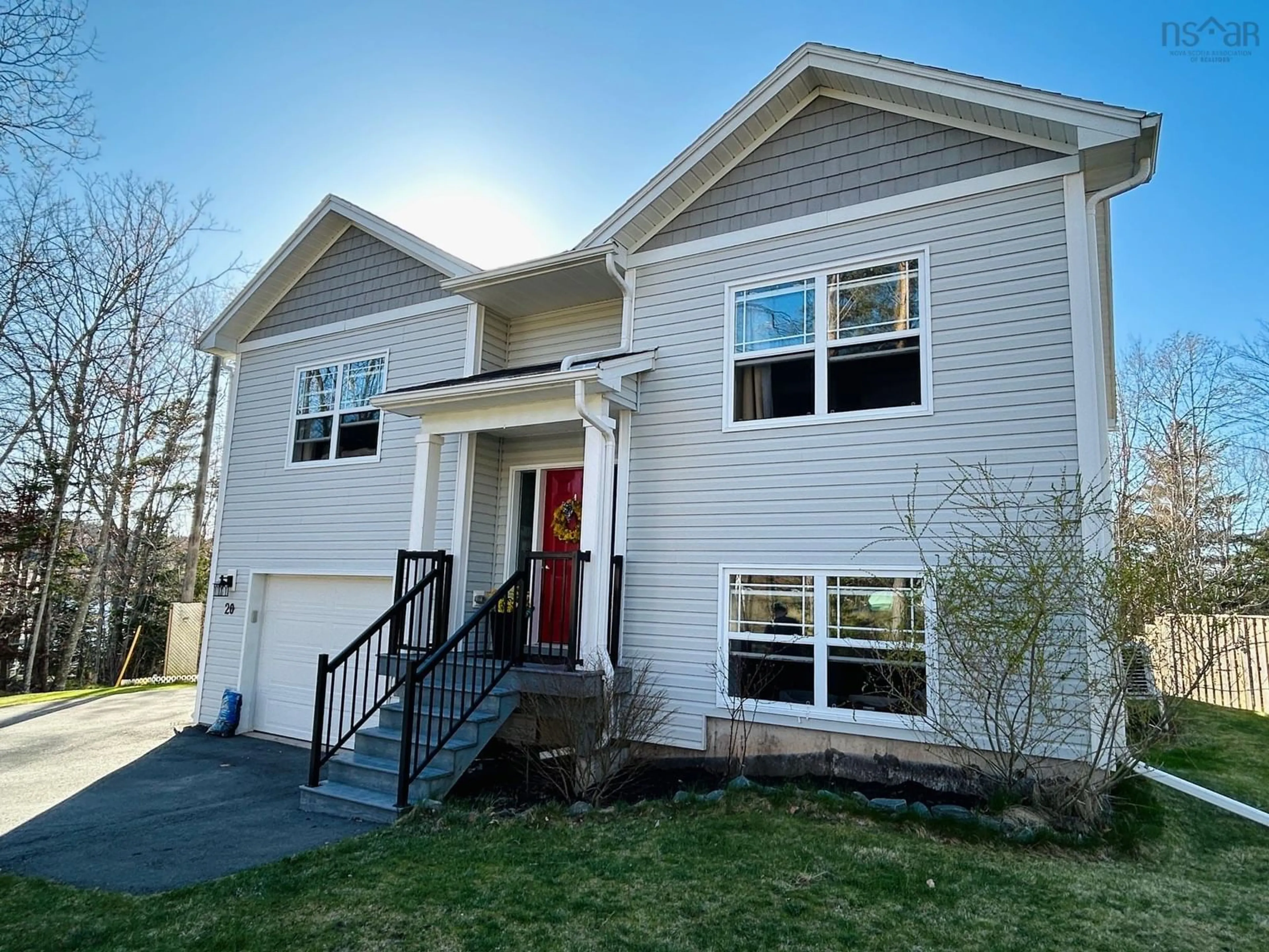 Home with vinyl exterior material, street for 20 Holland Rd, Fletchers Lake Nova Scotia B2T 1J3