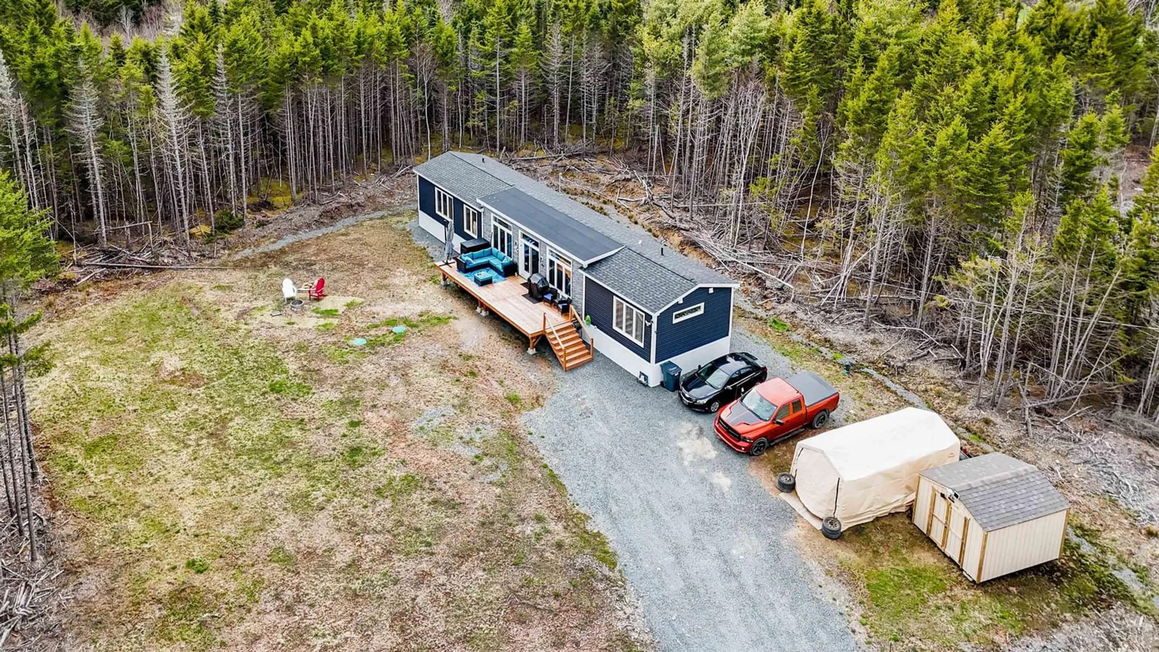 A pic from outside/outdoor area/front of a property/back of a property/a pic from drone, street for 17 Anthonys Lane, Rawdon Nova Scotia B0N 1Z0