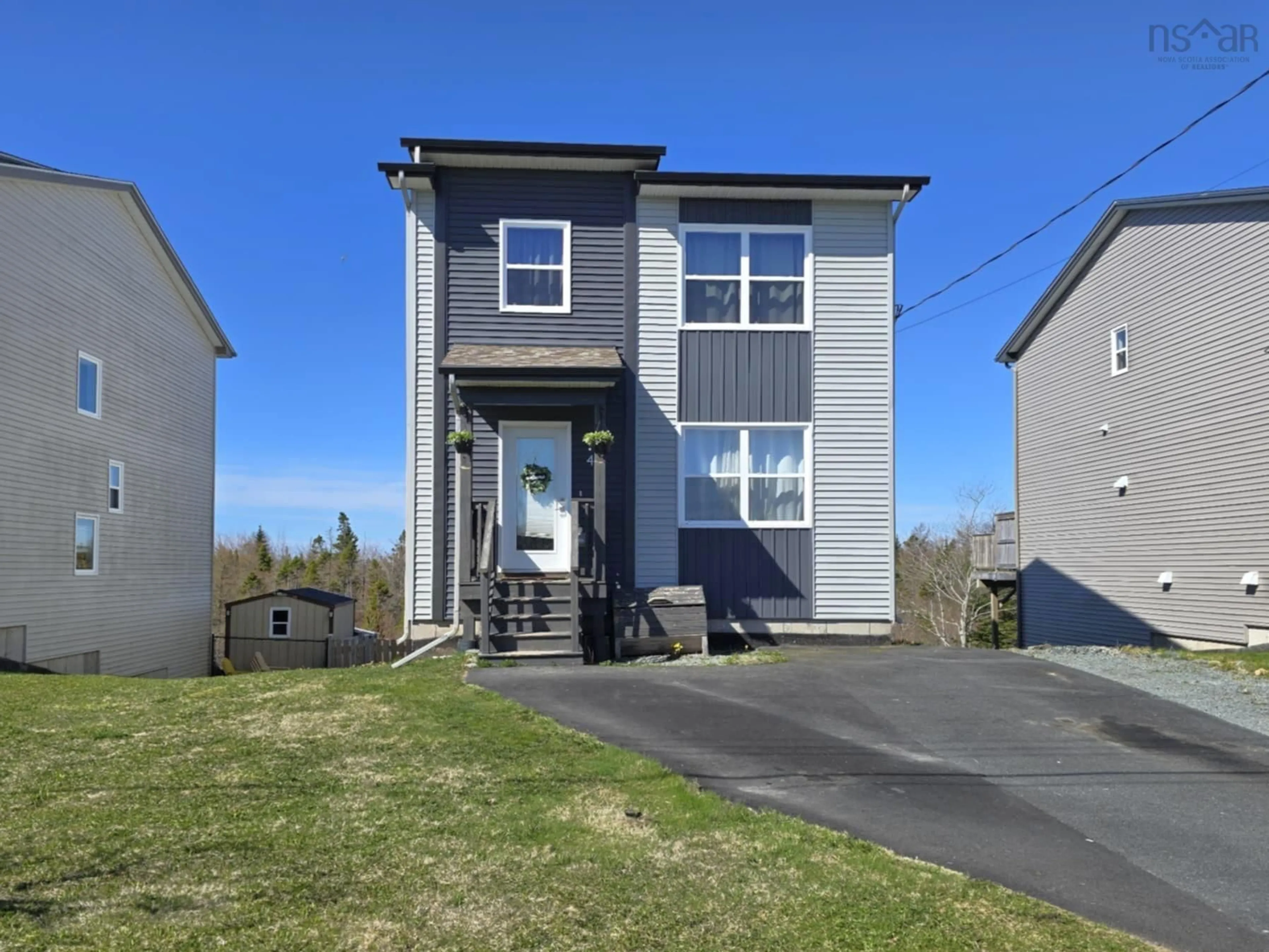 A pic from outside/outdoor area/front of a property/back of a property/a pic from drone, street for 42 Kerri Lea Lane, Eastern Passage Nova Scotia B3G 0G4