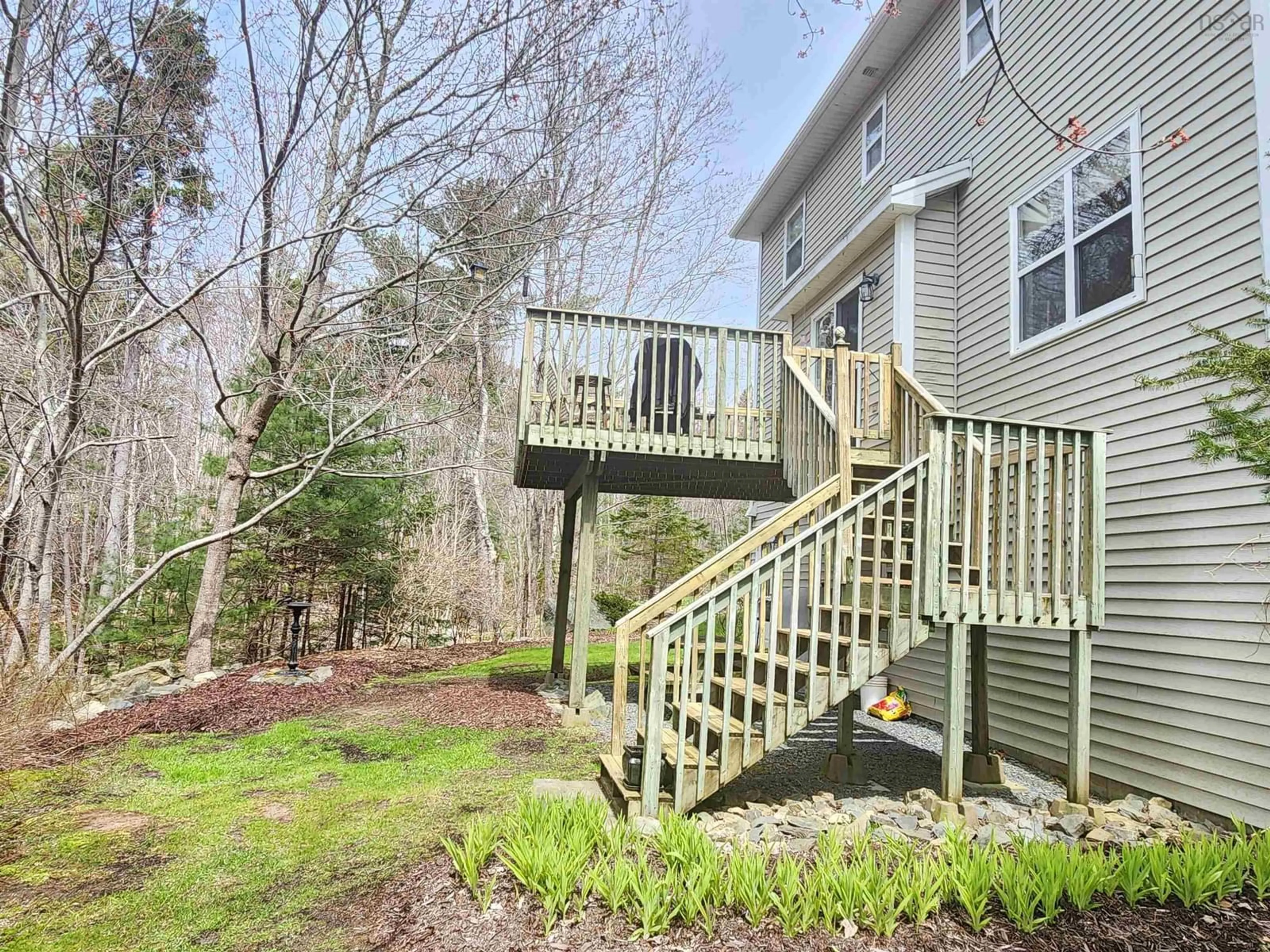 Patio, forest/trees view for 37 Brackstone Crt, Lower Sackville Nova Scotia B4C 4G5