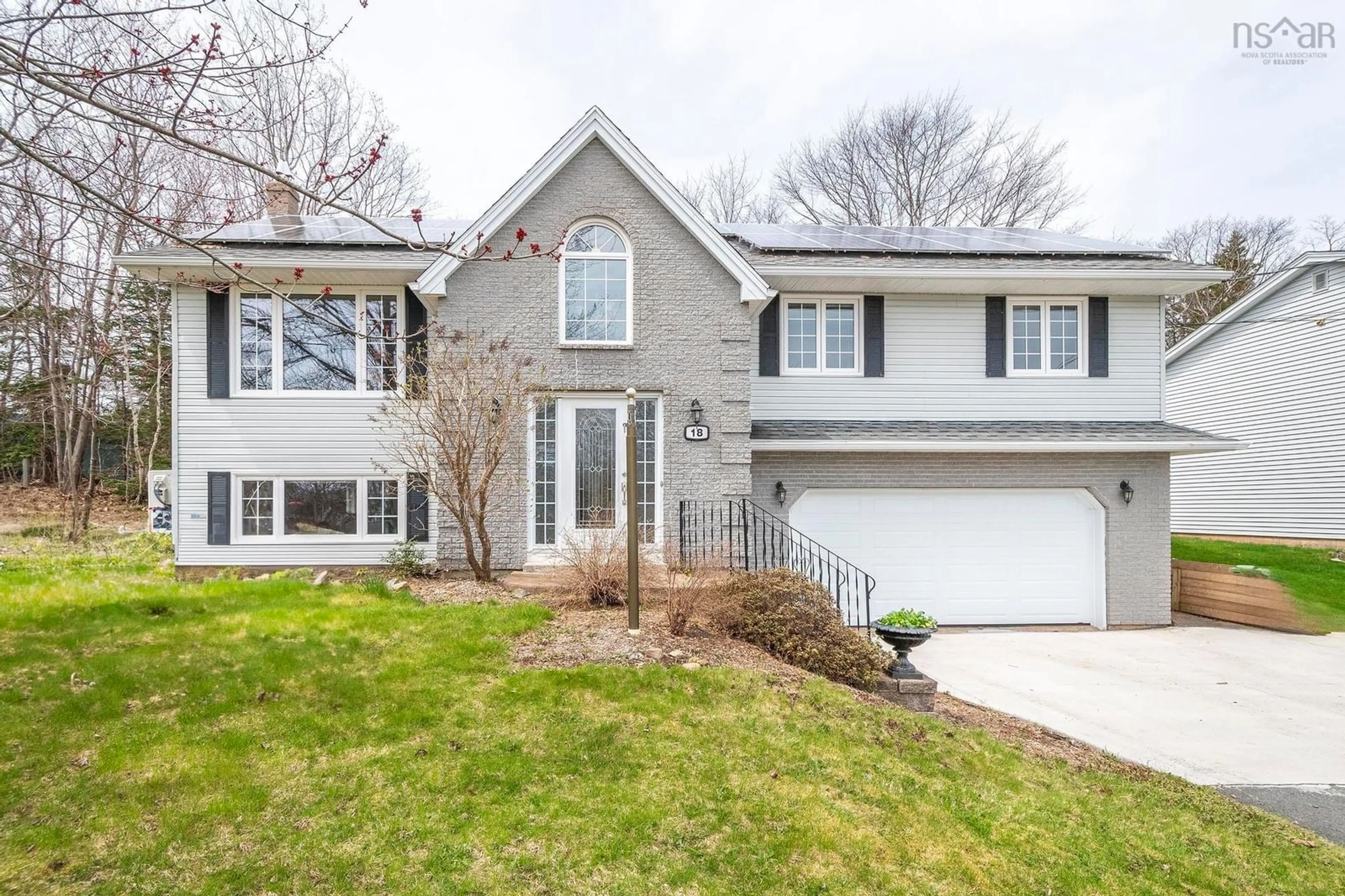 Home with brick exterior material, street for 18 Atwood Terr, Bedford Nova Scotia B4A 3Y5