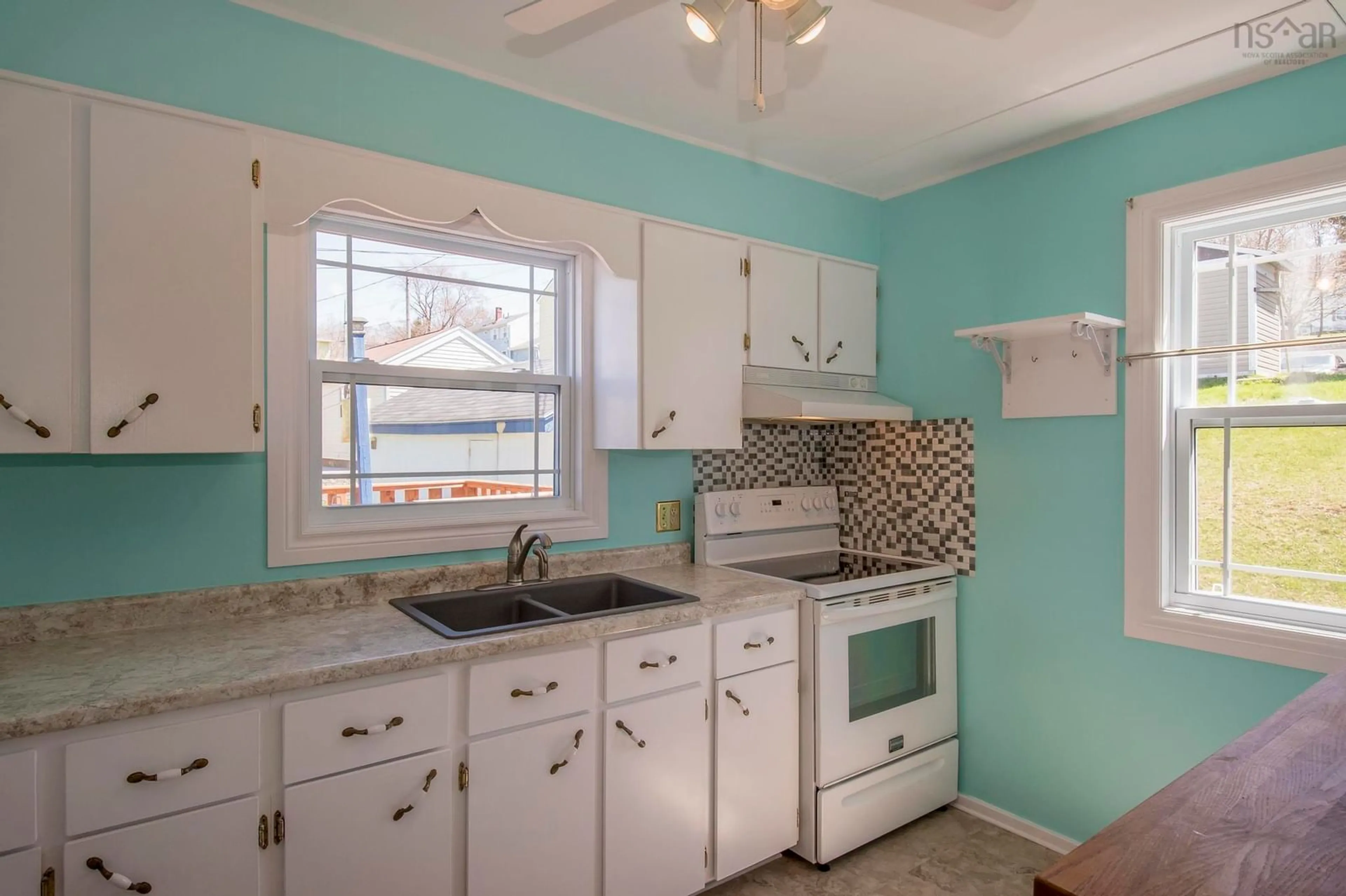 Standard kitchen, ceramic/tile floor for 124 Cote De Neige Rd, Cornwallis Nova Scotia B0S 1H0