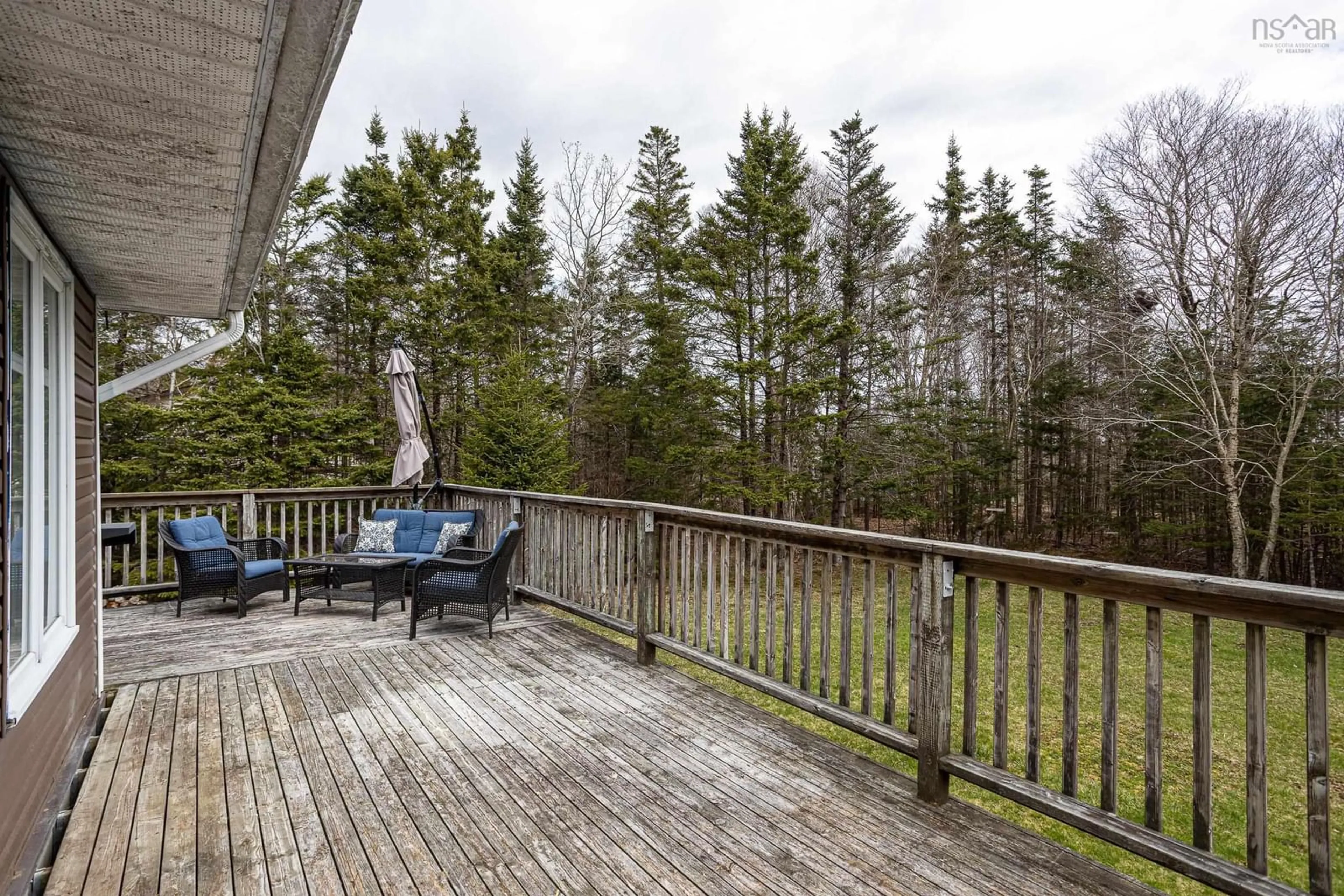 Patio, forest/trees view for 94 Terry Crt, Lake Echo Nova Scotia B3E 1M4