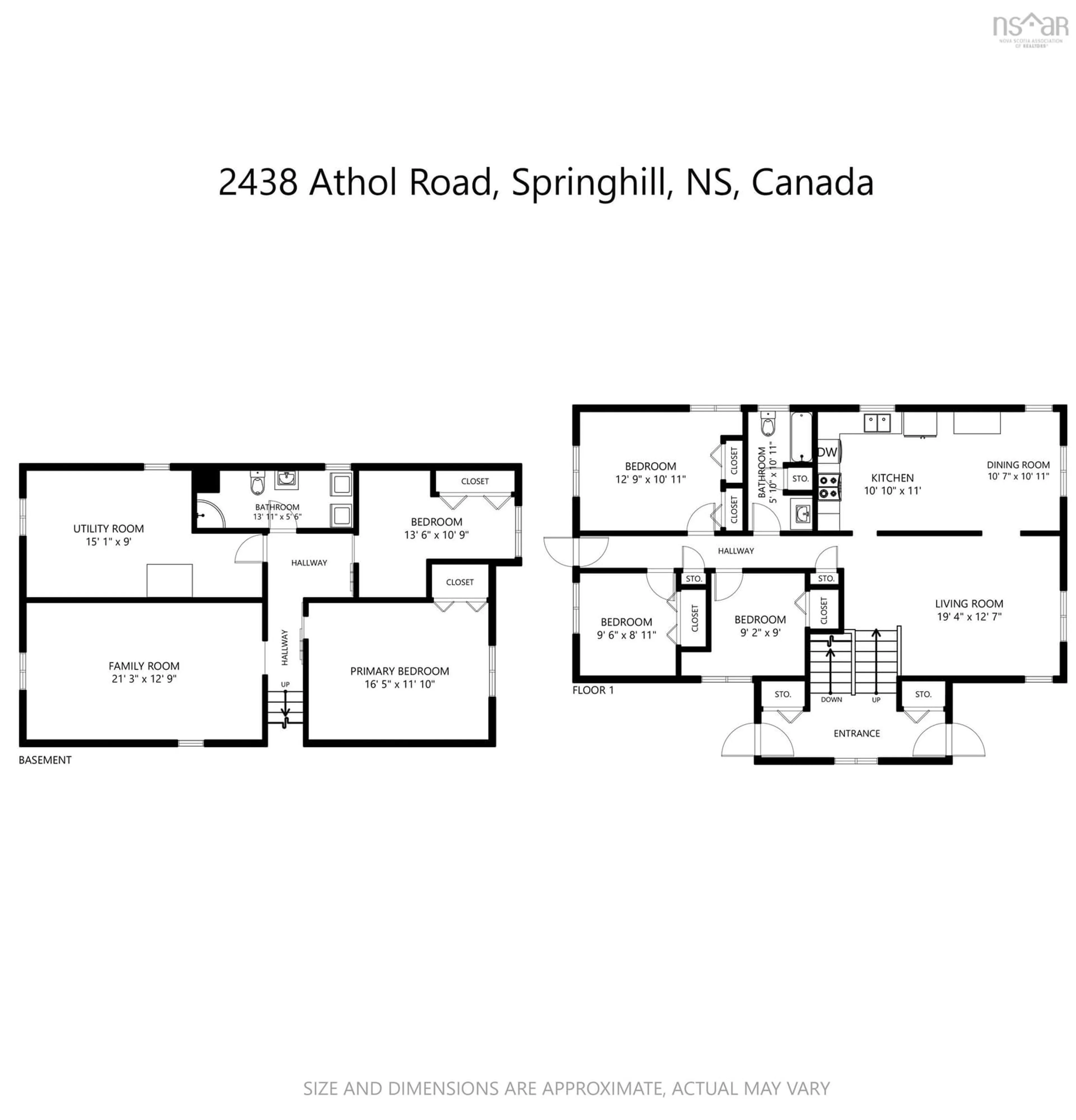 Floor plan for 2438 Athol Rd, Athol Road Nova Scotia B0M 1X0