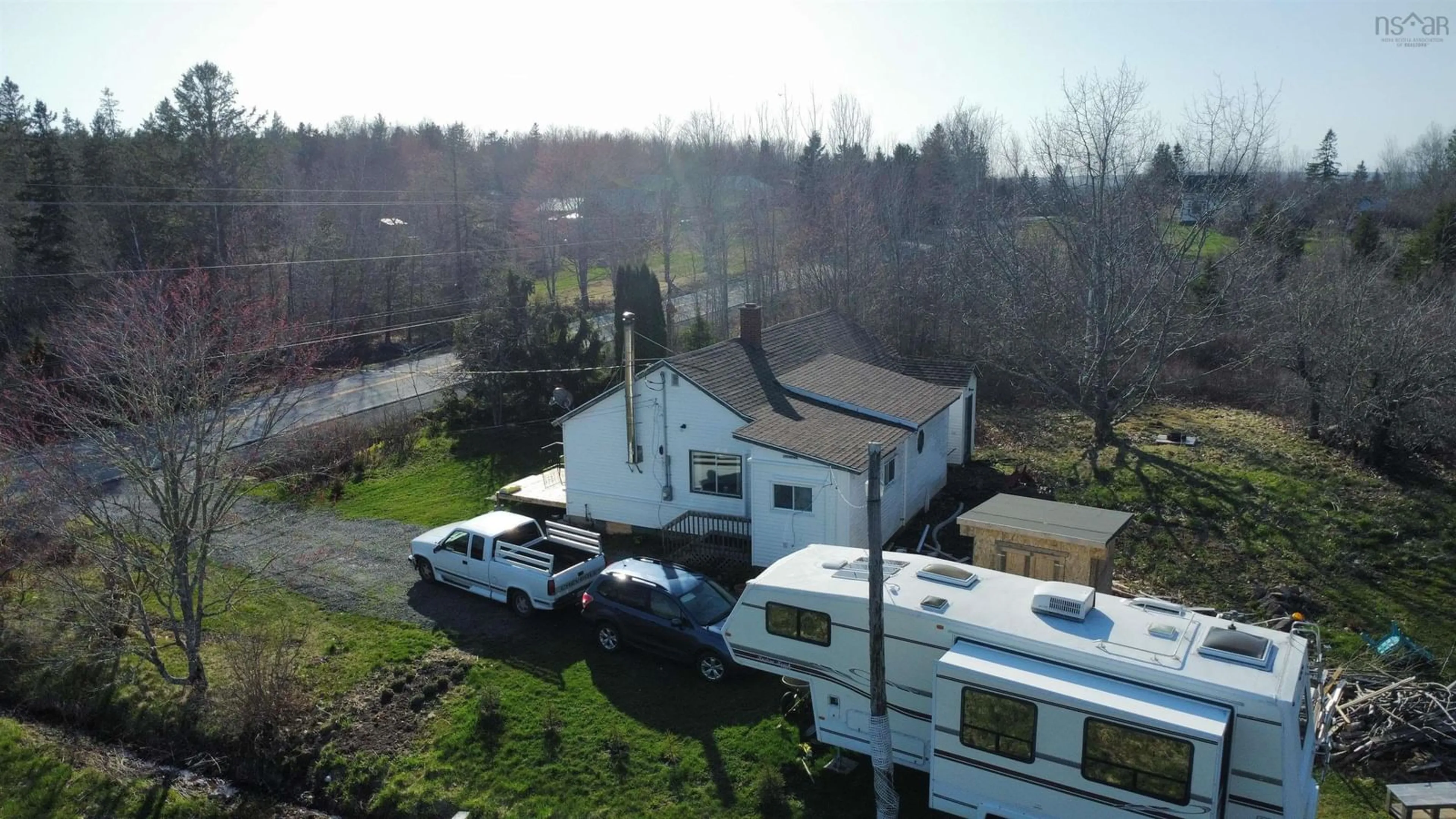 A pic from outside/outdoor area/front of a property/back of a property/a pic from drone, unknown for 2873 Valley Rd, River Philip Nova Scotia B0M 1V0