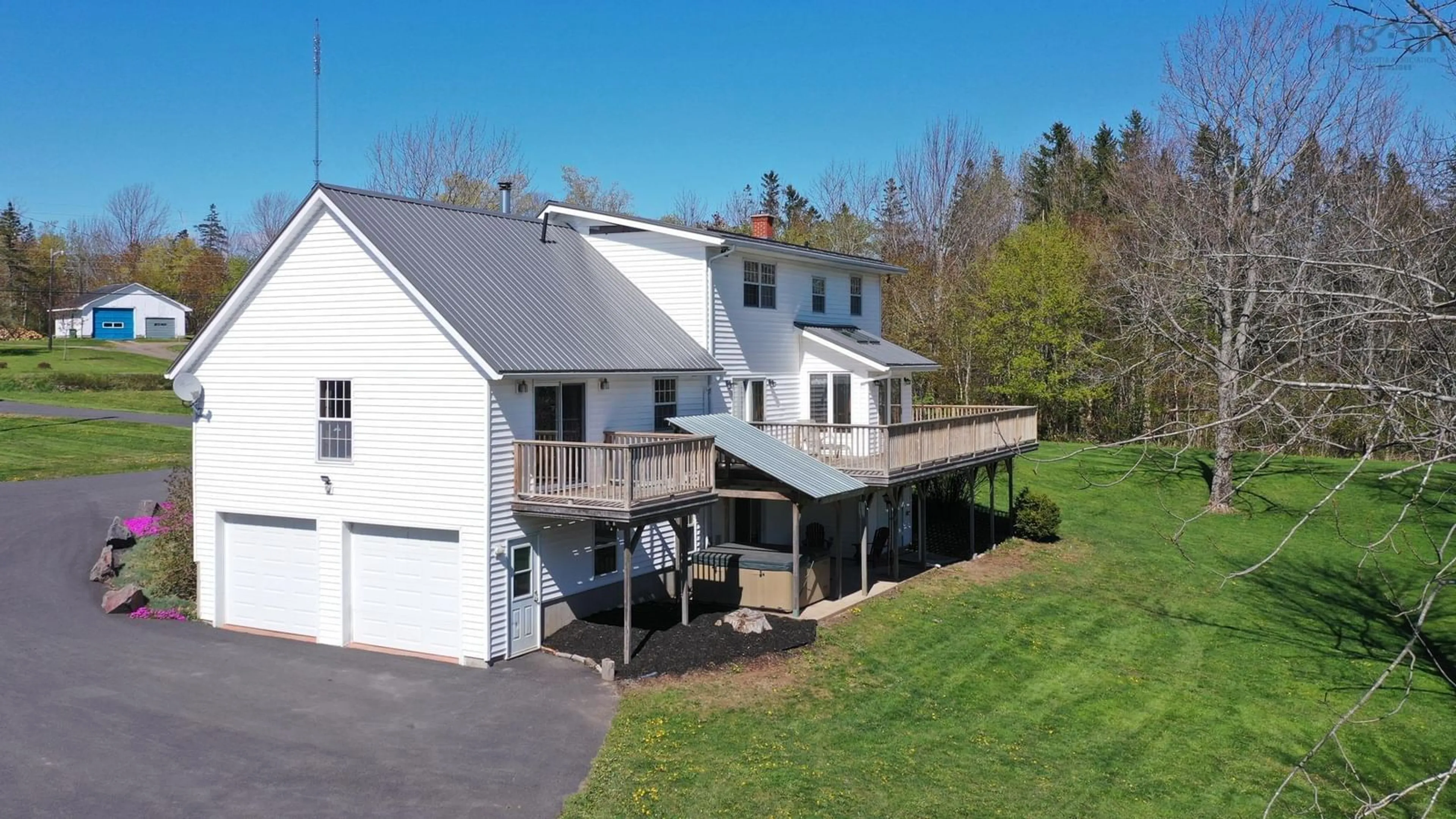 A pic from outside/outdoor area/front of a property/back of a property/a pic from drone, unknown for 2749 Highway 359, Centreville Nova Scotia B0P 1J0