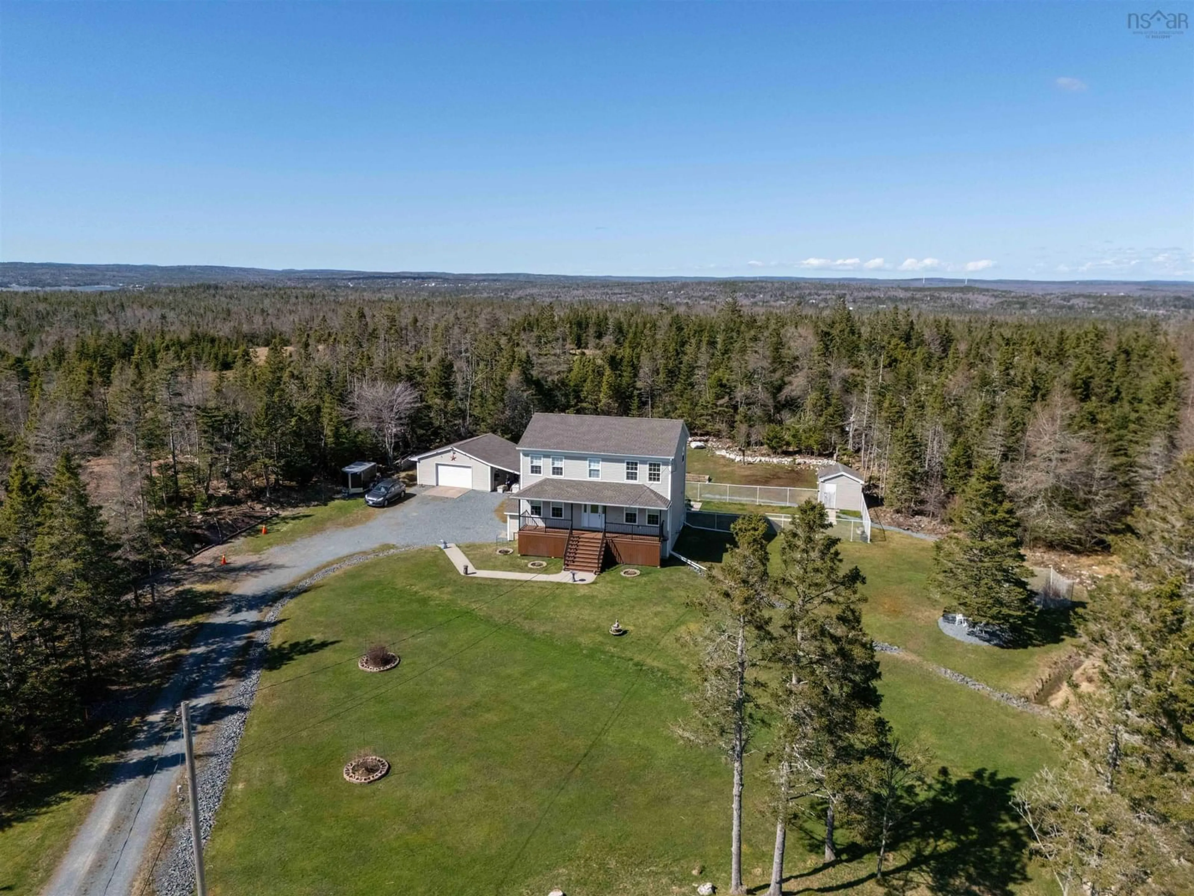 A pic from outside/outdoor area/front of a property/back of a property/a pic from drone, unknown for 549 West Lawrencetown Rd, Lawrencetown Nova Scotia B2Z 1S5