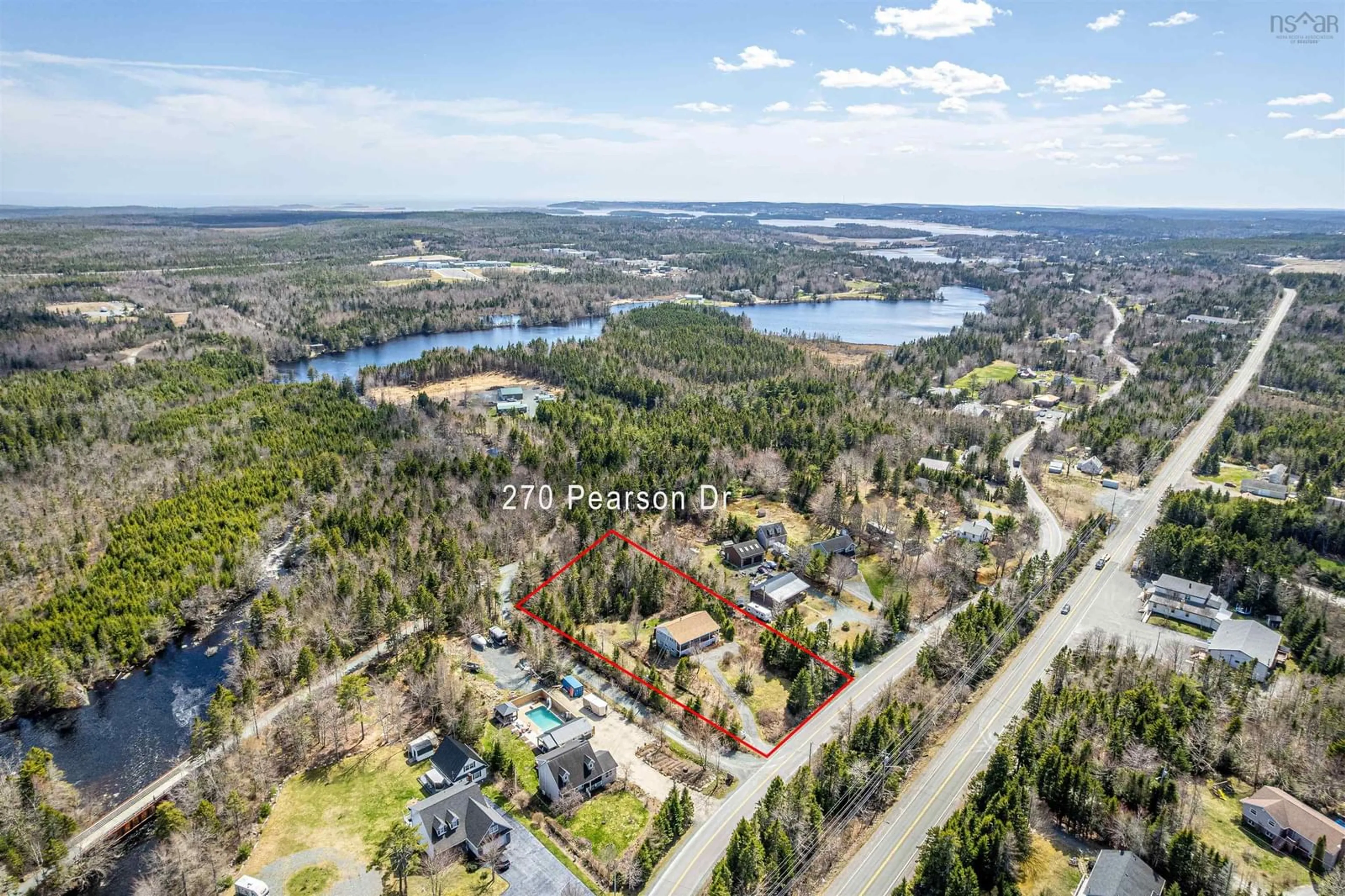 A pic from outside/outdoor area/front of a property/back of a property/a pic from drone, water/lake/river/ocean view for 270 Pearson Dr, Head Of Chezzetcook Nova Scotia B0J 2L0