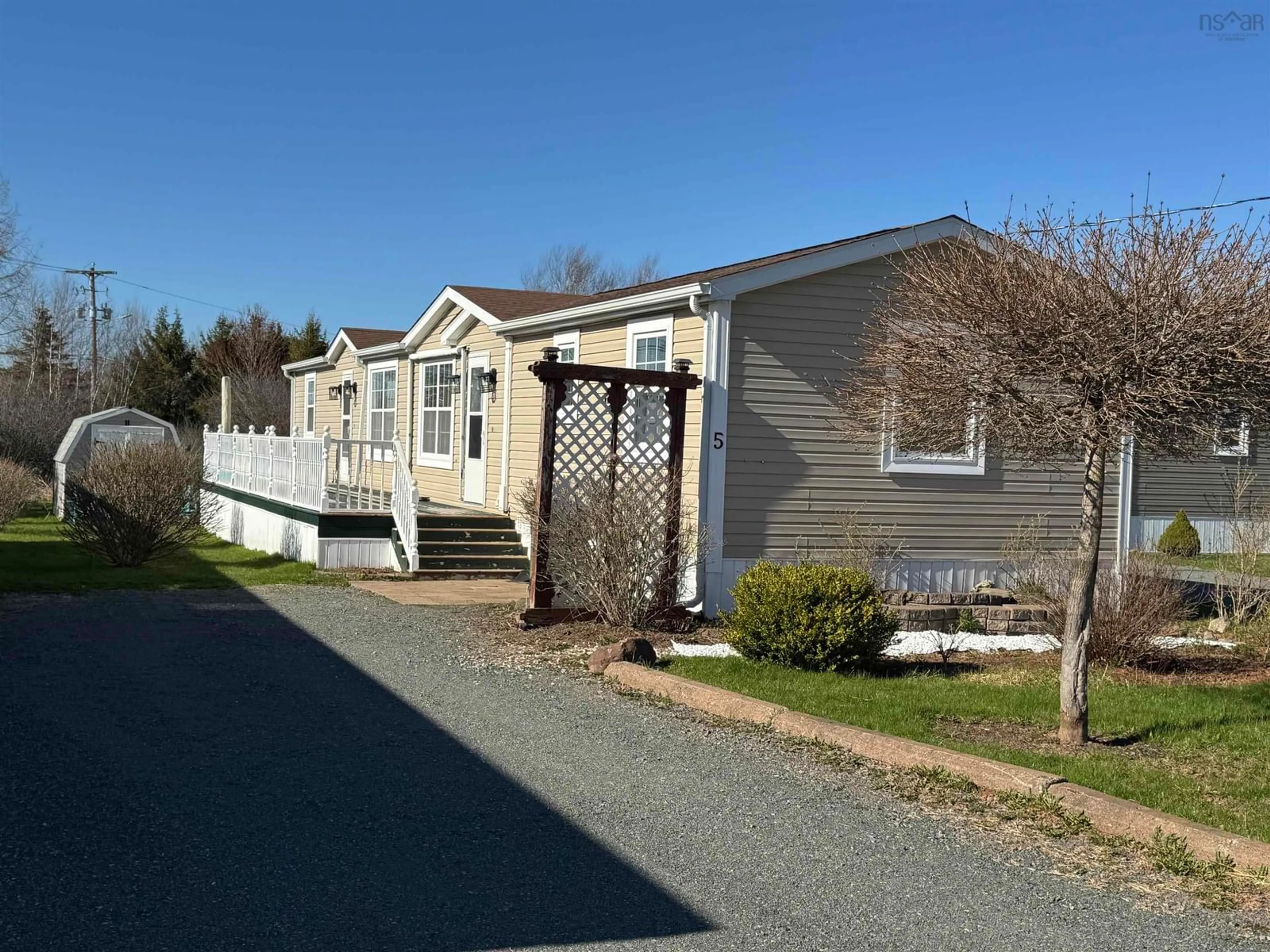 Home with vinyl exterior material, street for 5 Joseph Dr, Bible Hill Nova Scotia B2N 0G3