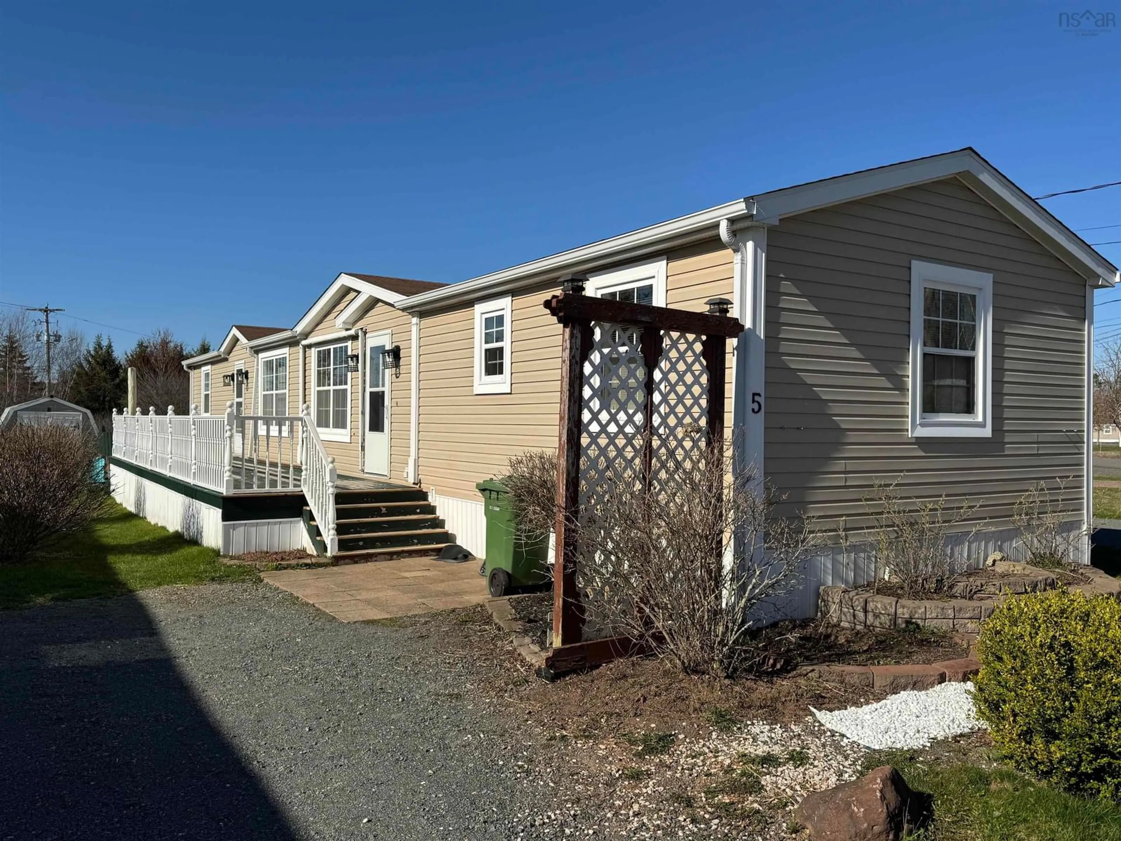 Home with vinyl exterior material, street for 5 Joseph Dr, Bible Hill Nova Scotia B2N 0G3