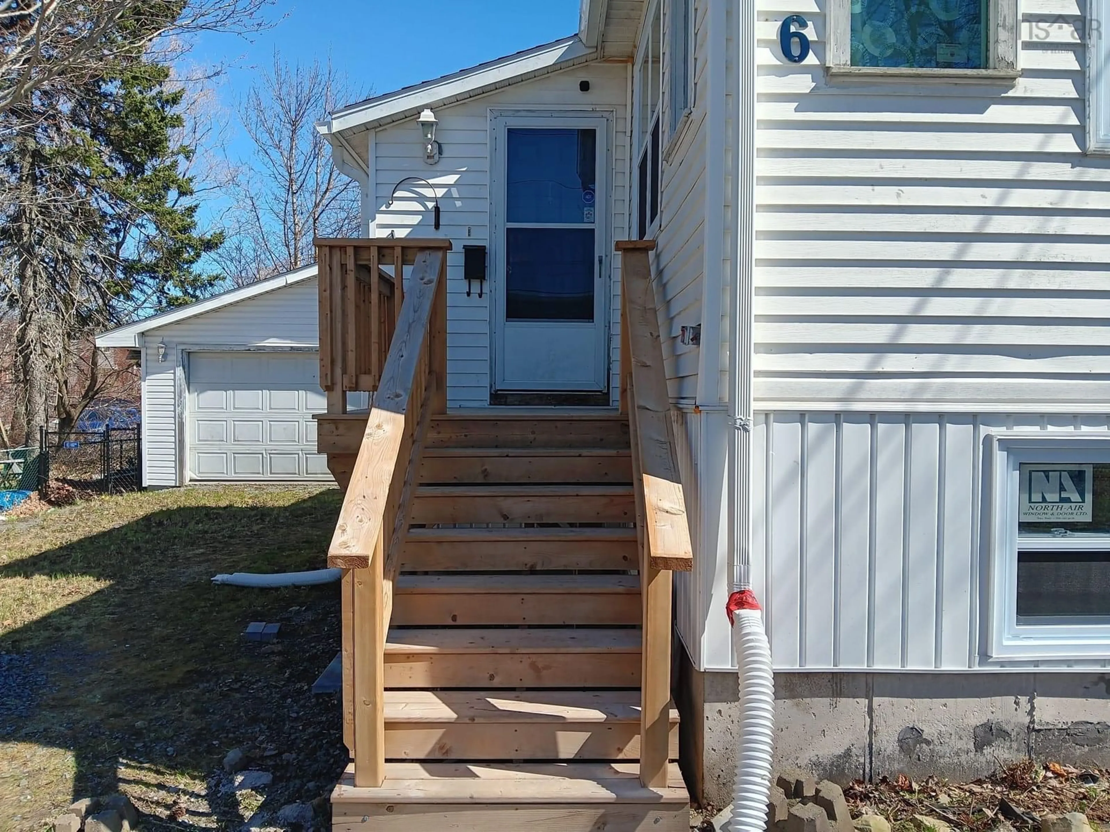 Home with vinyl exterior material, street for 6 Jackson Rd, Dartmouth Nova Scotia B3A 4A3