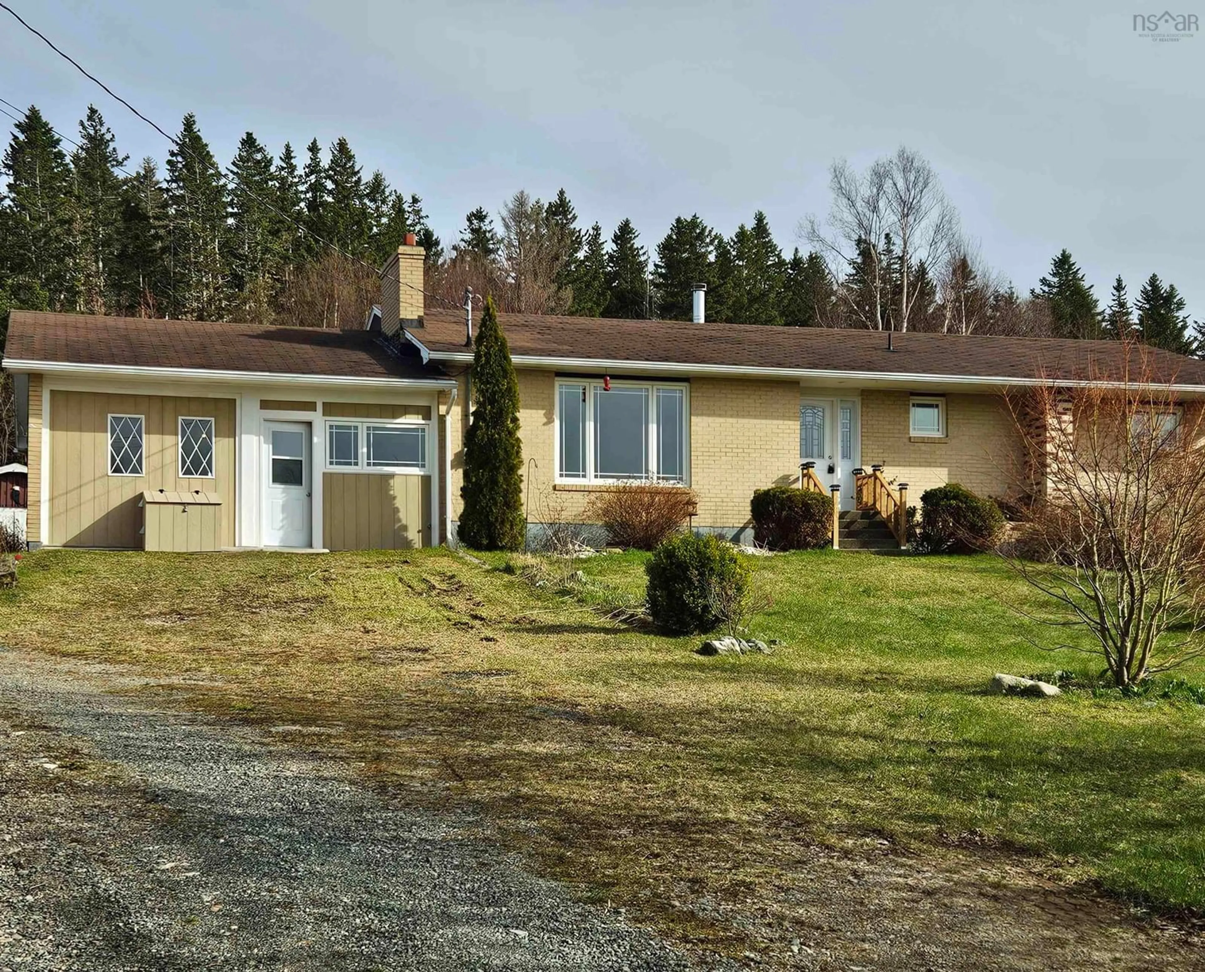 A pic from outside/outdoor area/front of a property/back of a property/a pic from drone, building for 7587 East Bay Road ( Big Pond) Hwy, Big Pond Nova Scotia B1J 1Y8
