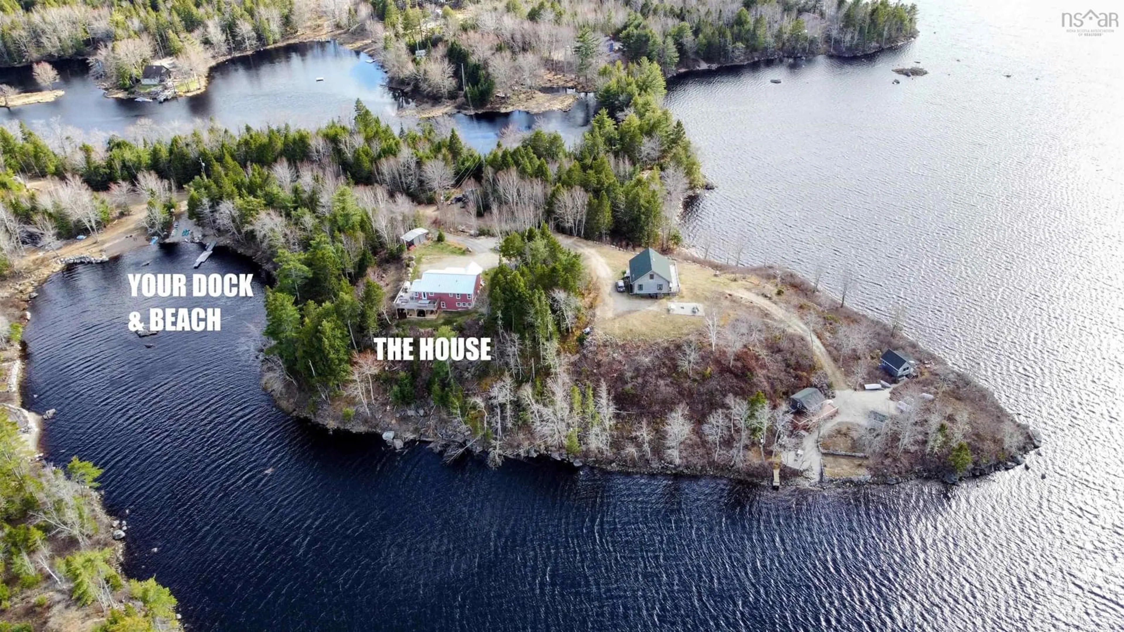 A pic from outside/outdoor area/front of a property/back of a property/a pic from drone, water/lake/river/ocean view for 138 Sheldon And Ruby Lane, Chester Grant Nova Scotia B0J 1K0