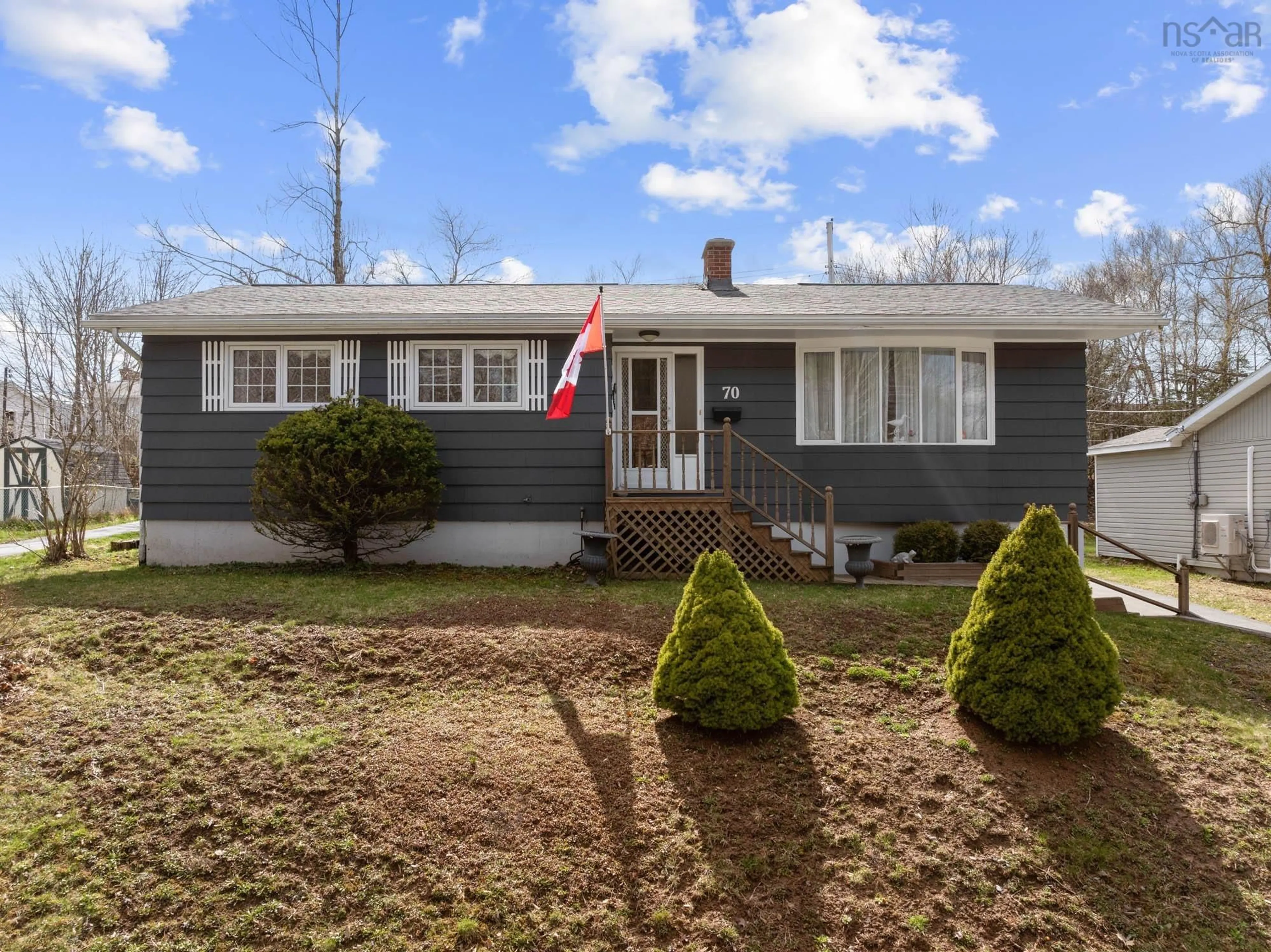 Home with vinyl exterior material, street for 70 Alder Cres, Lower Sackville Nova Scotia B4C 1A2