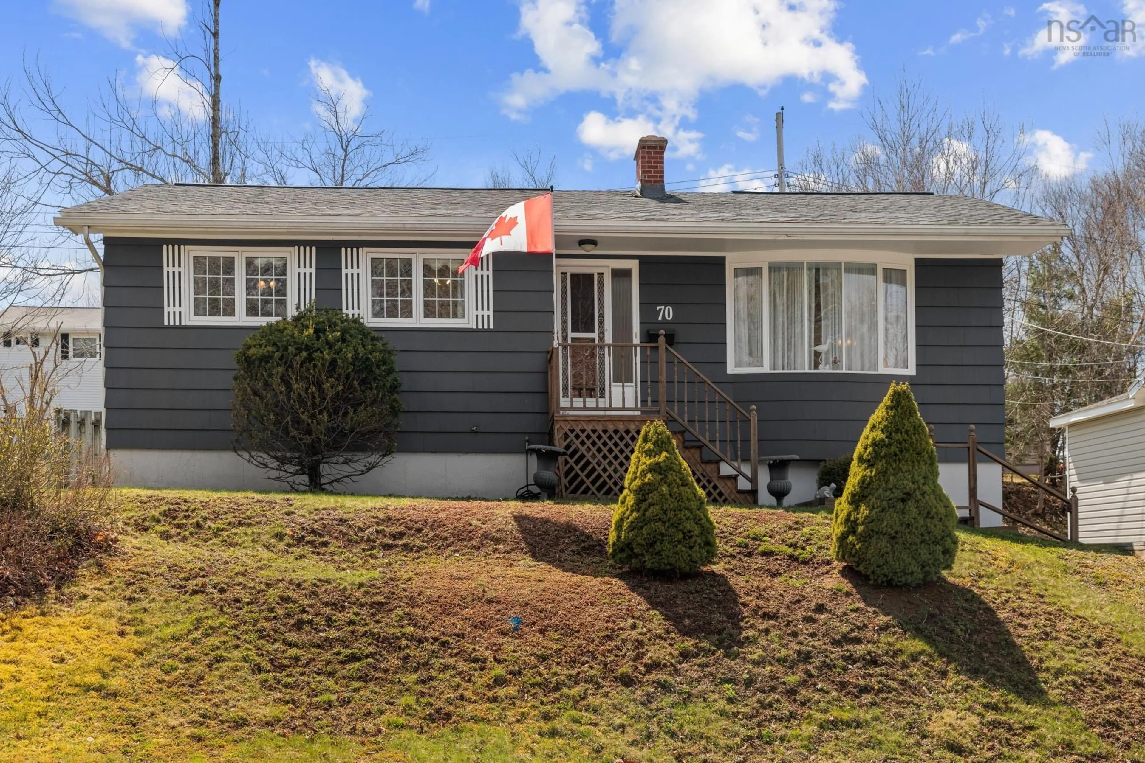 Home with vinyl exterior material, street for 70 Alder Cres, Lower Sackville Nova Scotia B4C 1A2