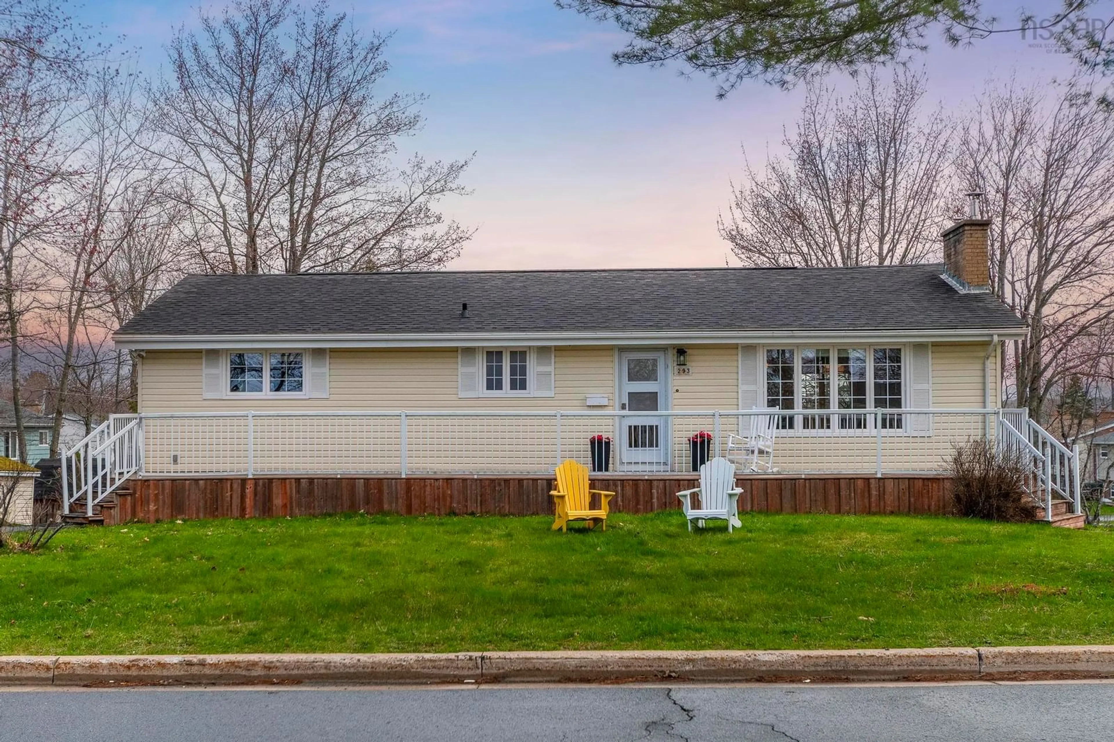 Home with vinyl exterior material, street for 293 Skyridge Ave, Lower Sackville Nova Scotia B4C 3C8