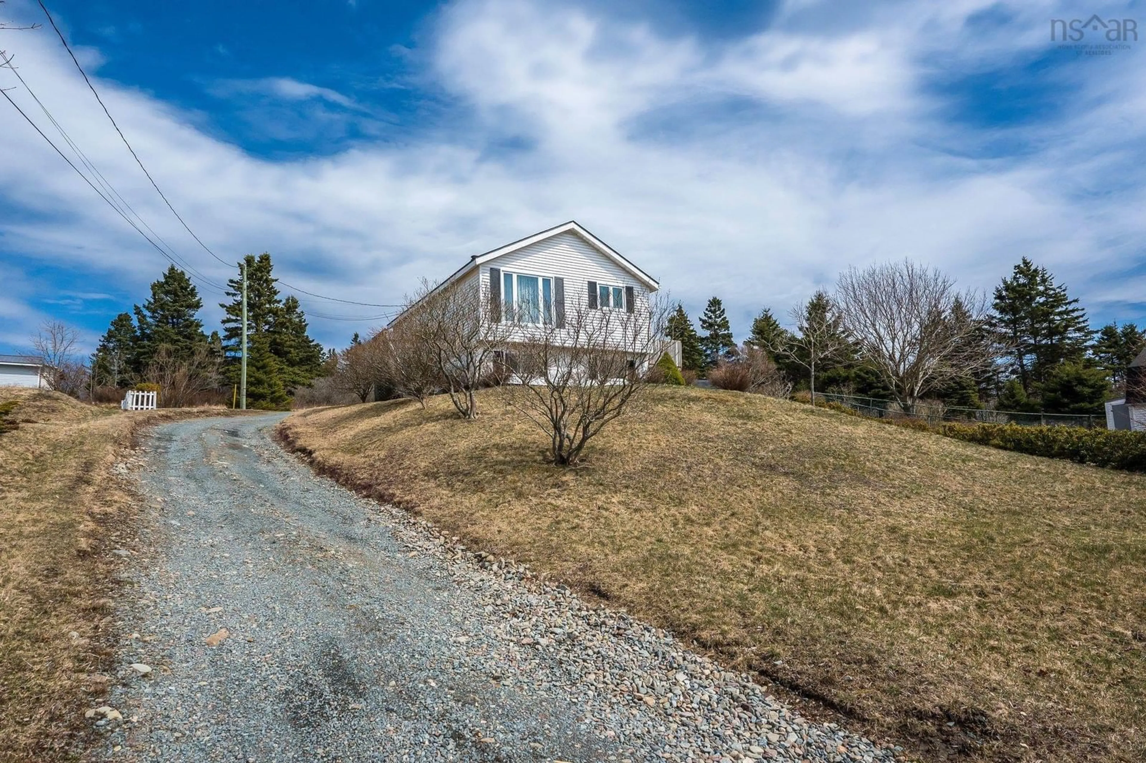 A pic from outside/outdoor area/front of a property/back of a property/a pic from drone, street for 2016 Caldwell Rd, Eastern Passage Nova Scotia B3G 1H9