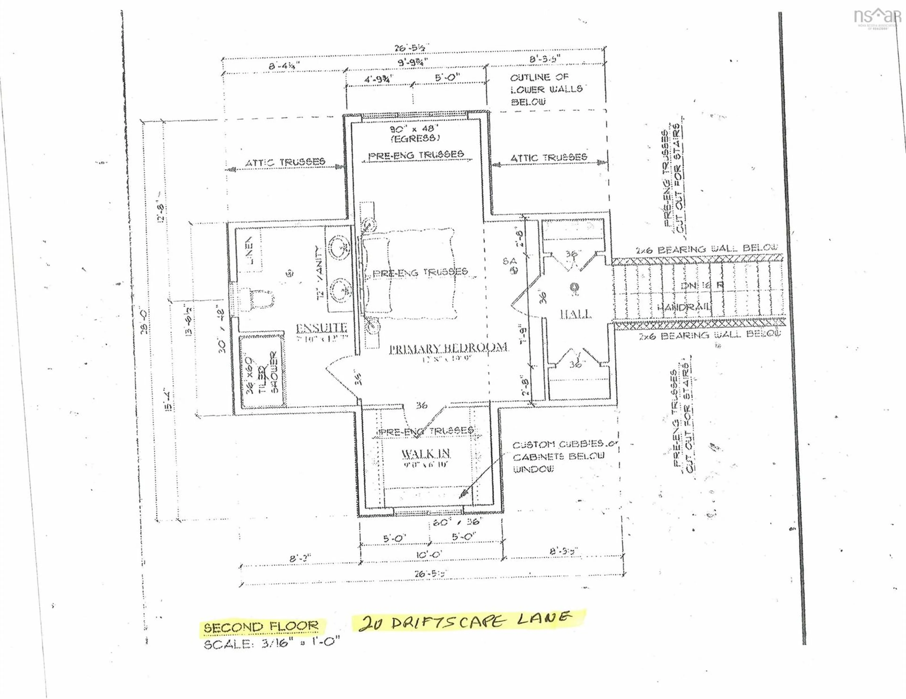Floor plan for 20 Driftscape Lane, Upper Tantallon Nova Scotia B3Z 0S8