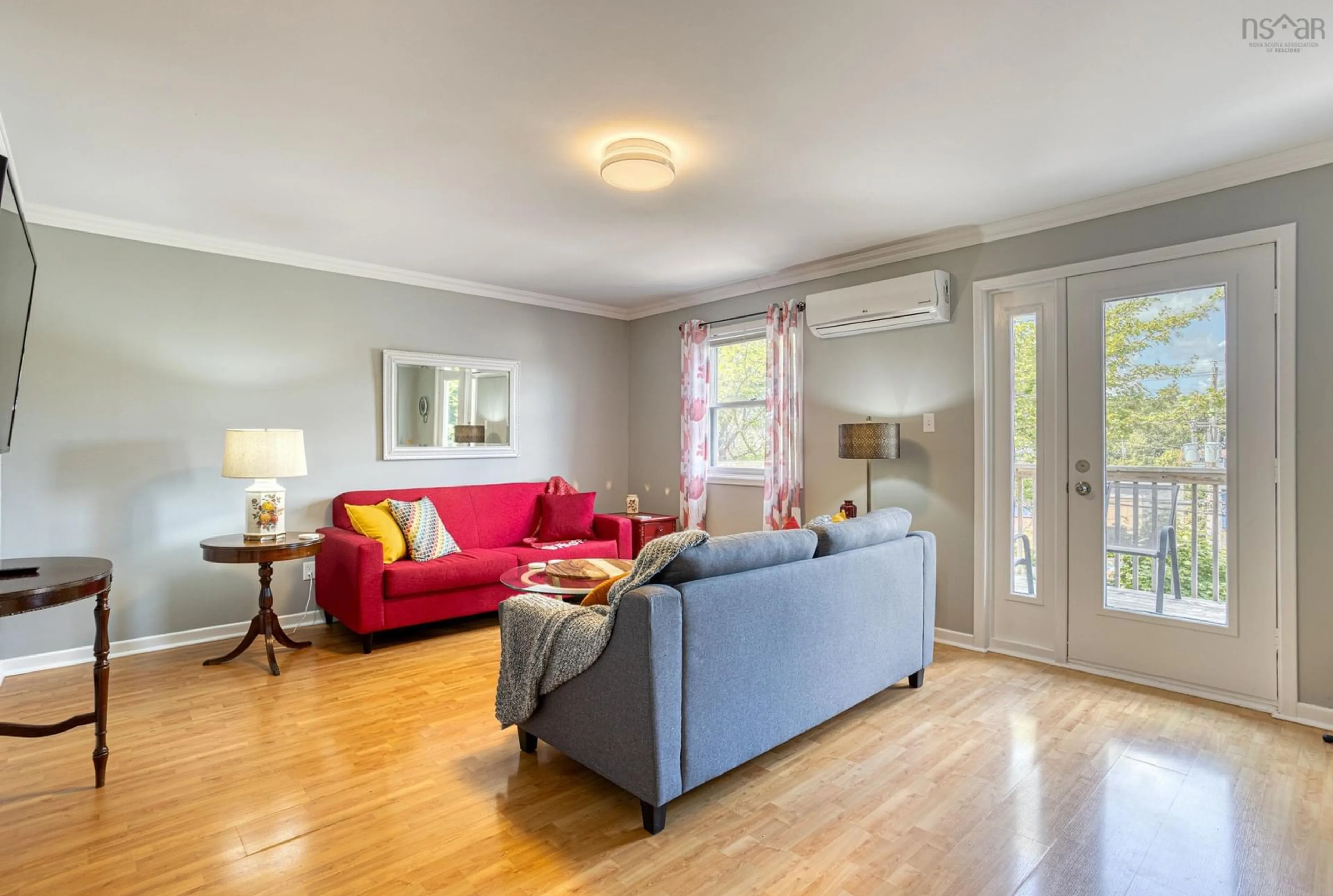 Living room with furniture, wood/laminate floor for 182 Herring Cove Rd, Halifax Nova Scotia B3P 1K7