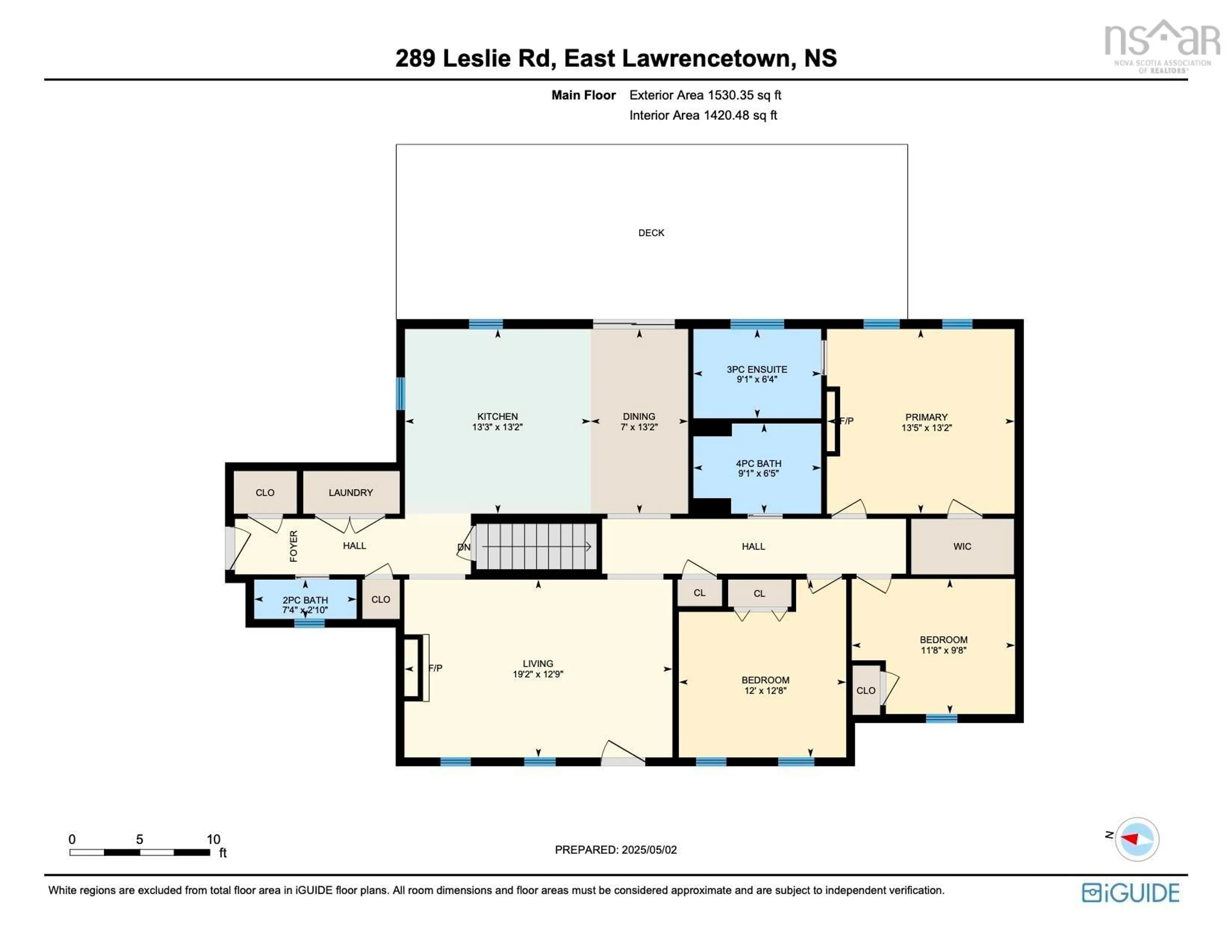 Floor plan for 289 Leslie Rd, East Lawrencetown Nova Scotia B2Z 1T4