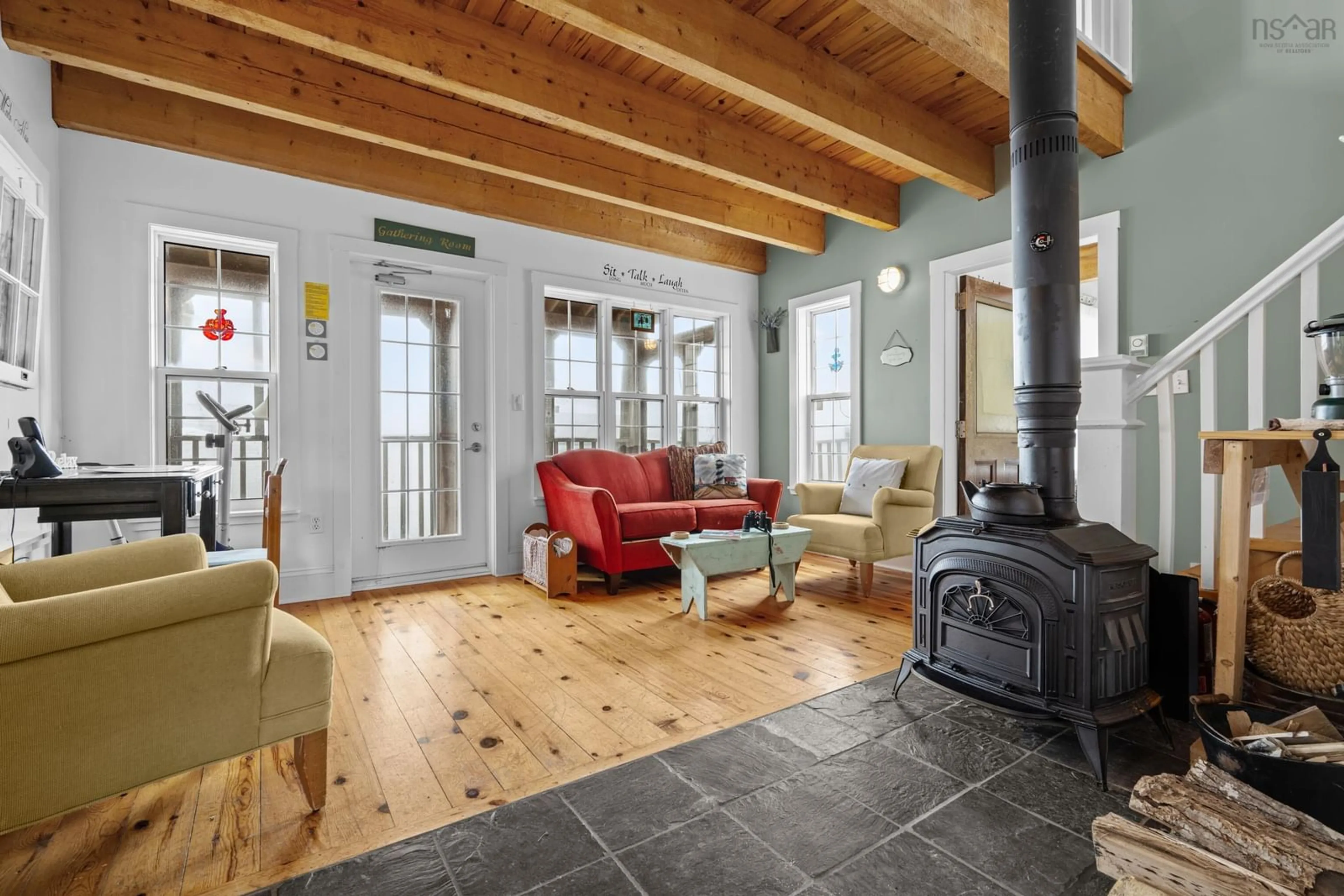 Living room with furniture, unknown for 41 Neu-Town Lane, Halfway Cove Nova Scotia B0H 1N0