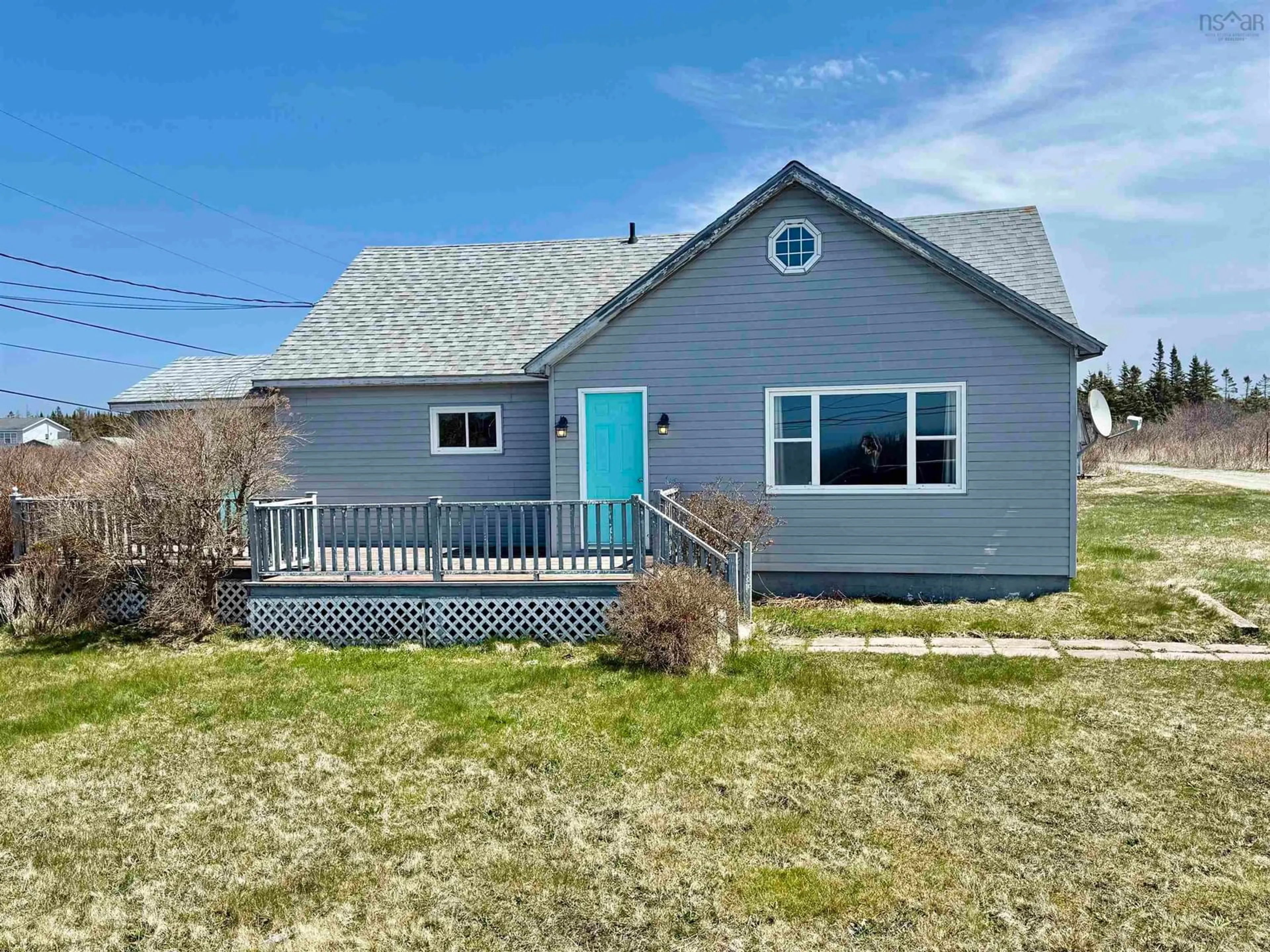 Home with vinyl exterior material, street for 6248 Highway 3, Lower Woods Harbour Nova Scotia B0W 2E0