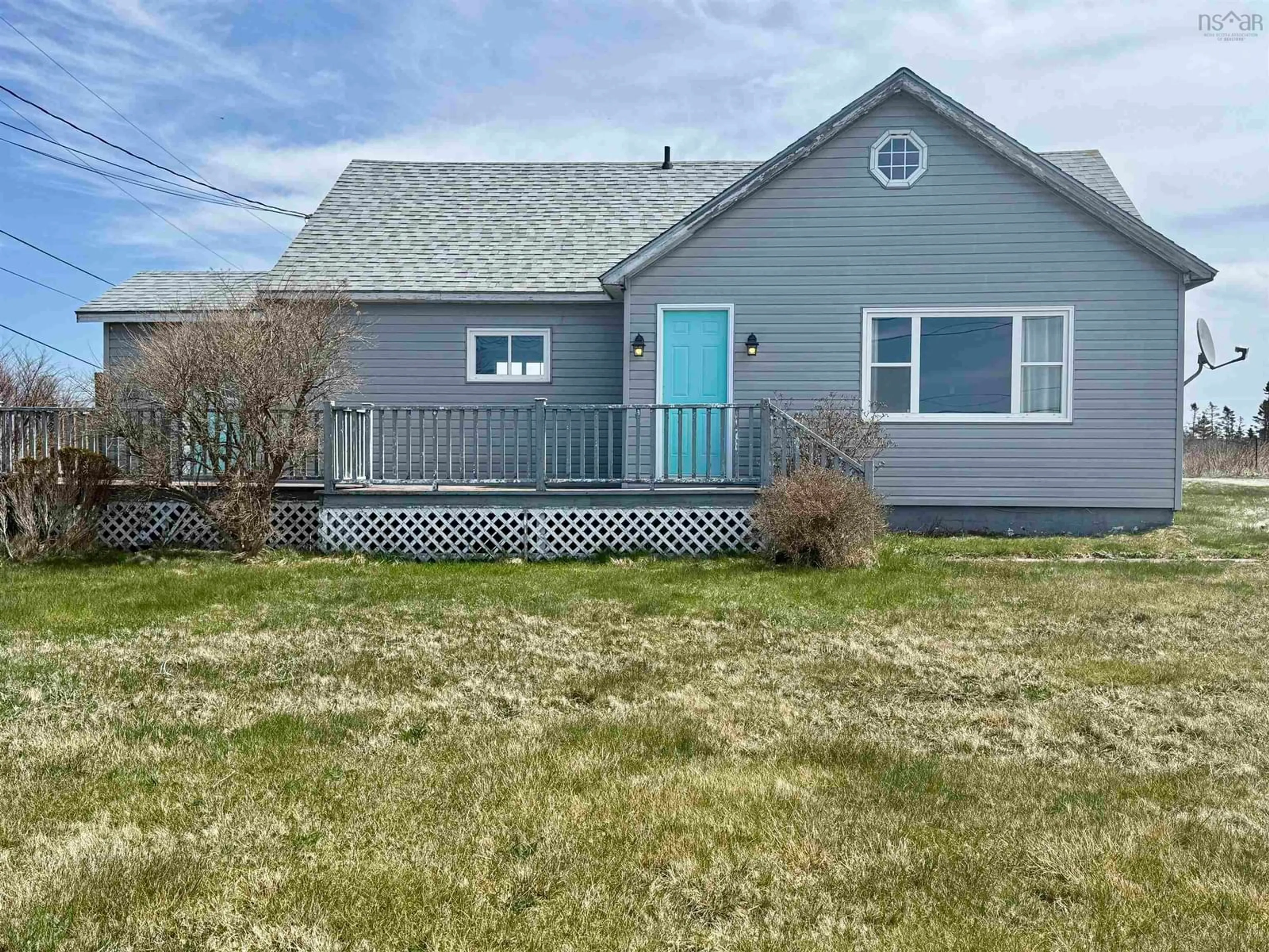 Home with vinyl exterior material, street for 6248 Highway 3, Lower Woods Harbour Nova Scotia B0W 2E0