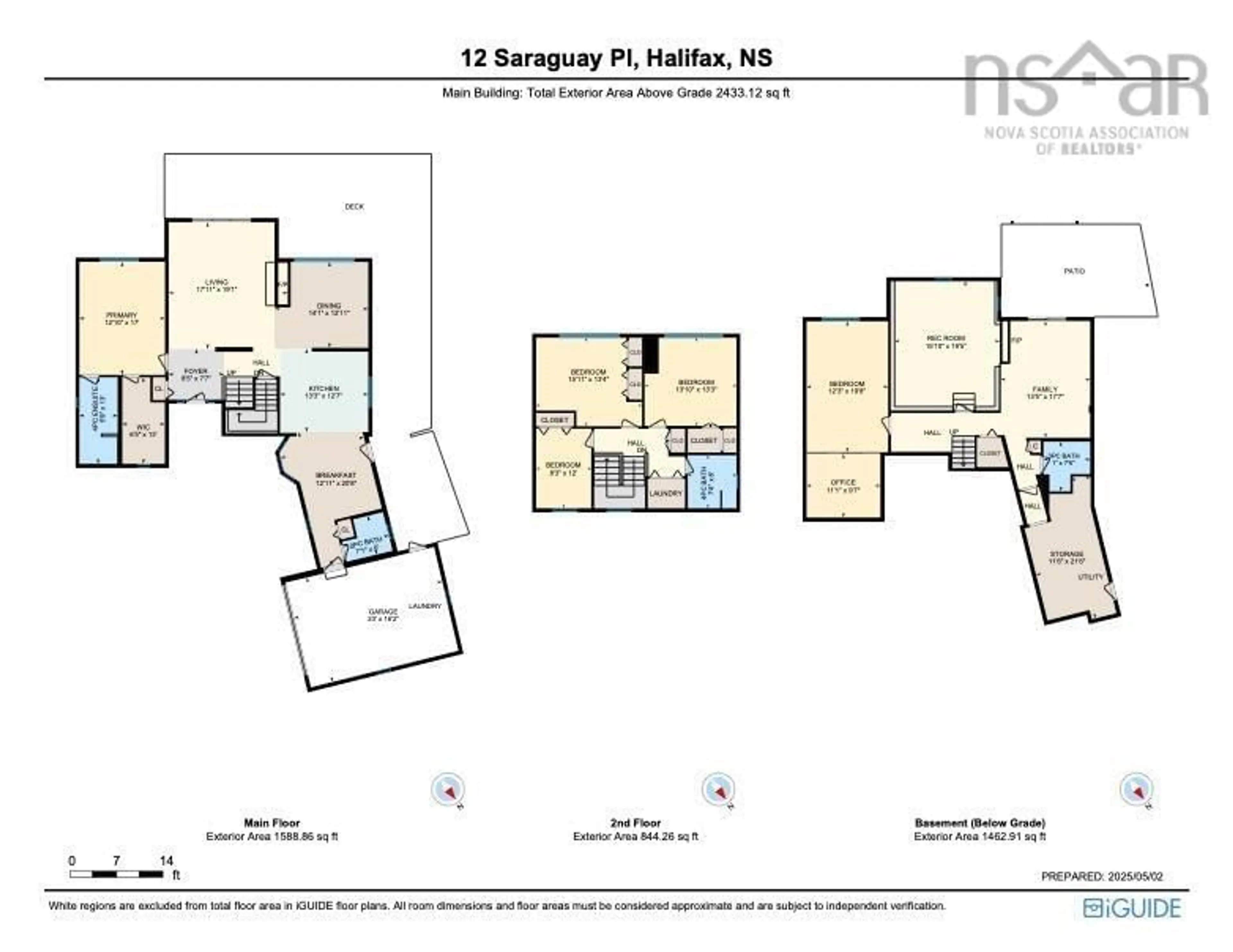 Floor plan for 12 Saraguay Pl, Halifax Nova Scotia B3P 2N9