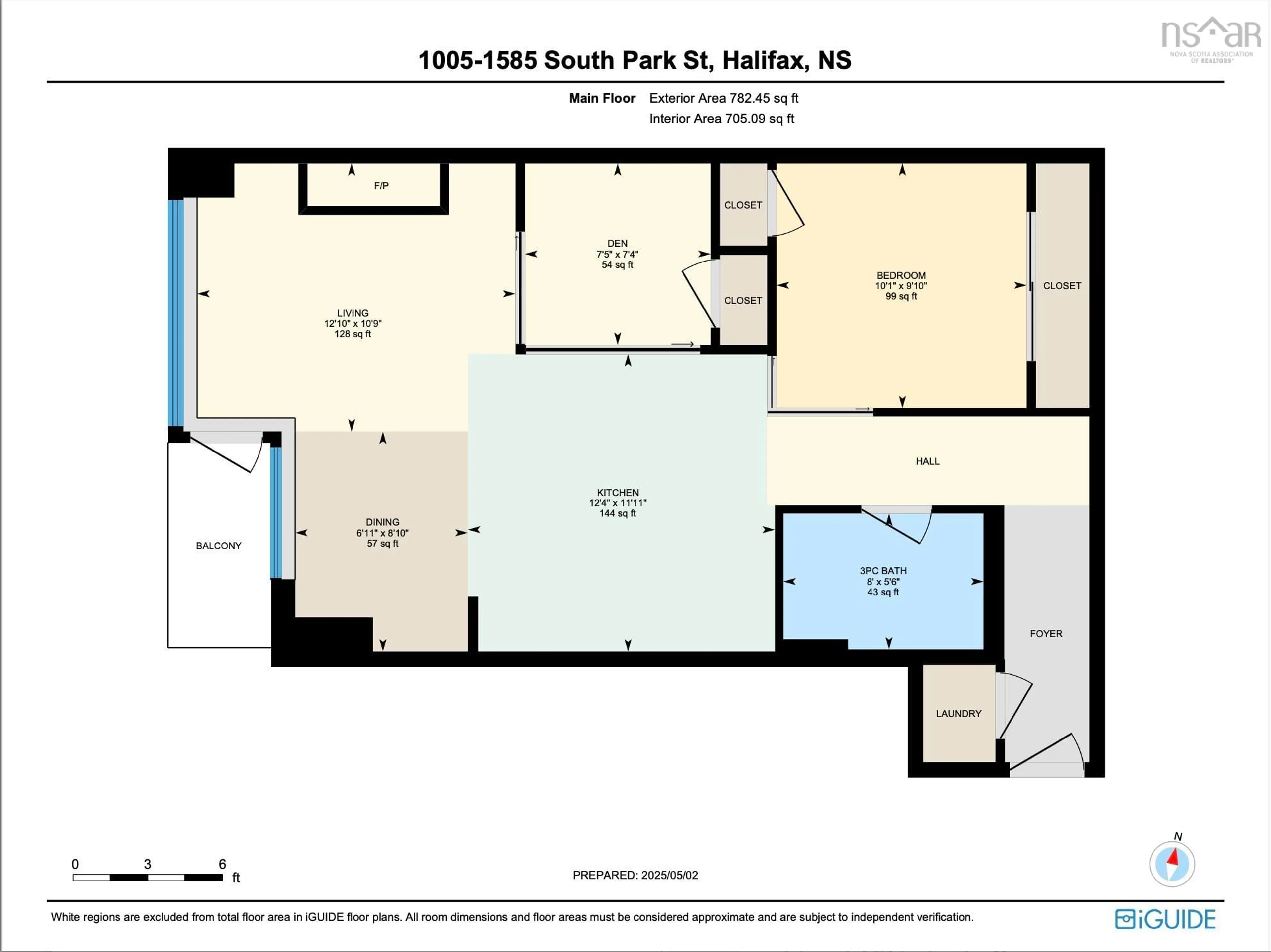 Floor plan for 1585 South Park St #1005, Halifax Nova Scotia B3J 0H8