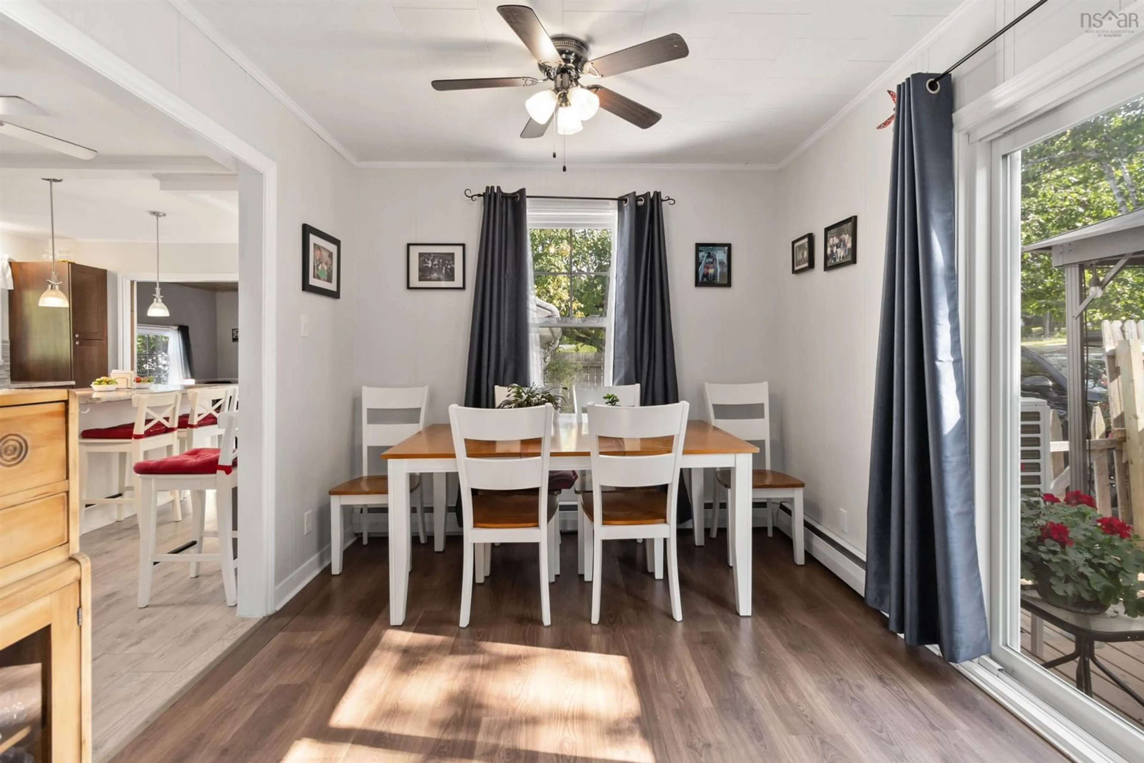 Dining room, wood/laminate floor for 43 Glenridge Ave, Bridgewater Nova Scotia B4V 1T6