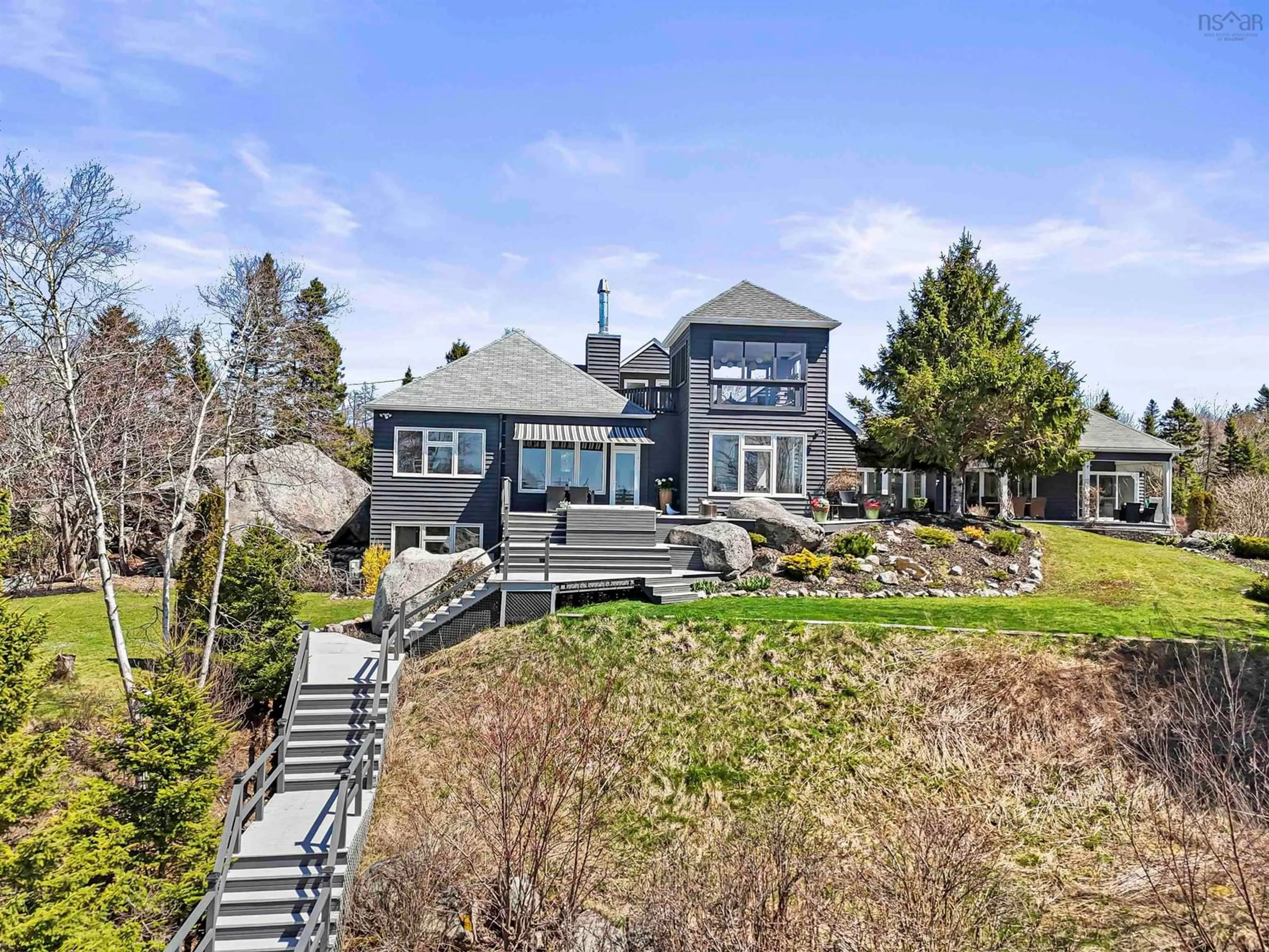A pic from outside/outdoor area/front of a property/back of a property/a pic from drone, water/lake/river/ocean view for 23 Three Brooks Dr, Hubley Nova Scotia B3Z 1A3