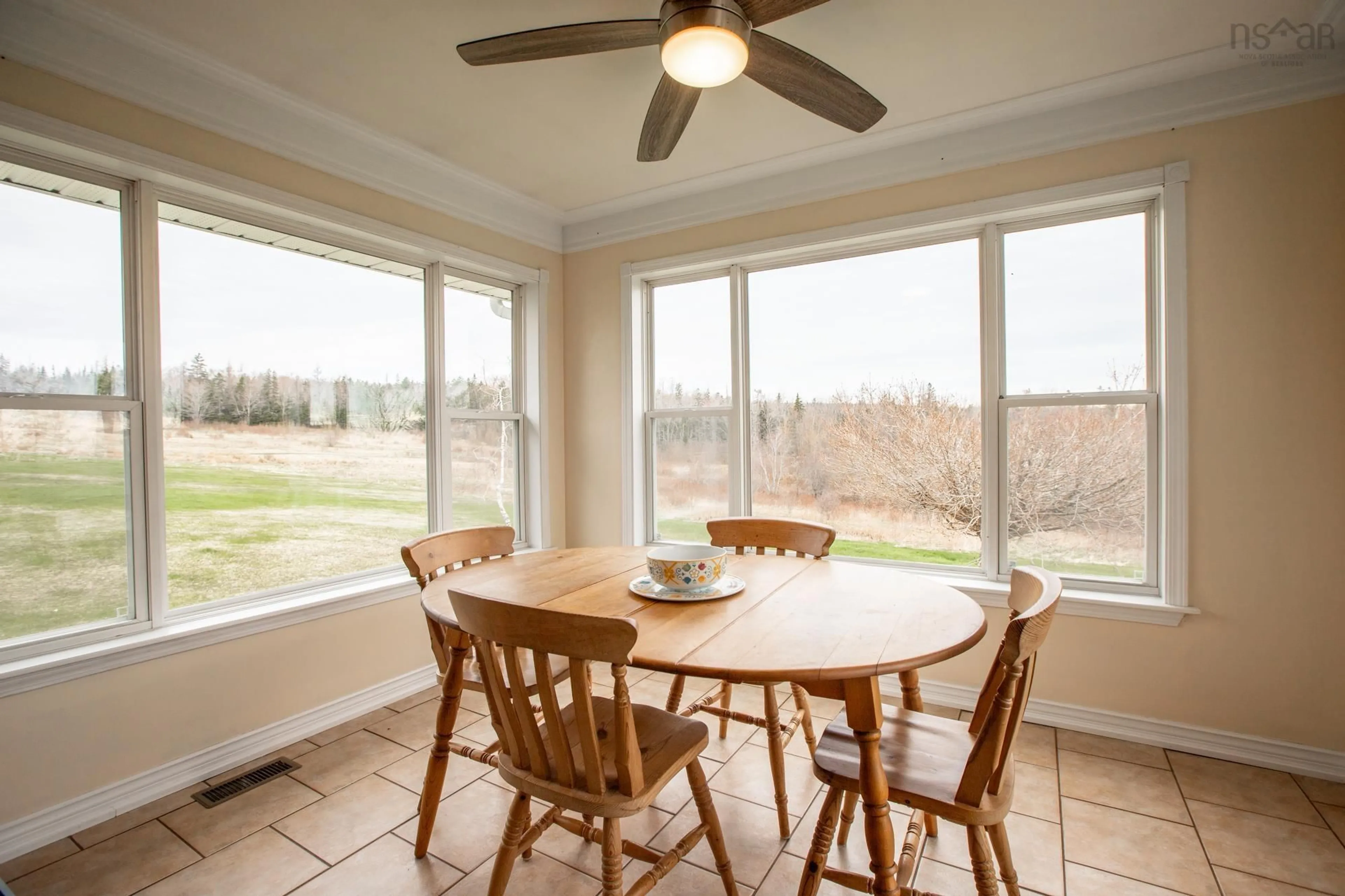 Dining room, ceramic/tile floor for 721 Indian Rd, Upper Nine Mile River Nova Scotia B2S 3E4