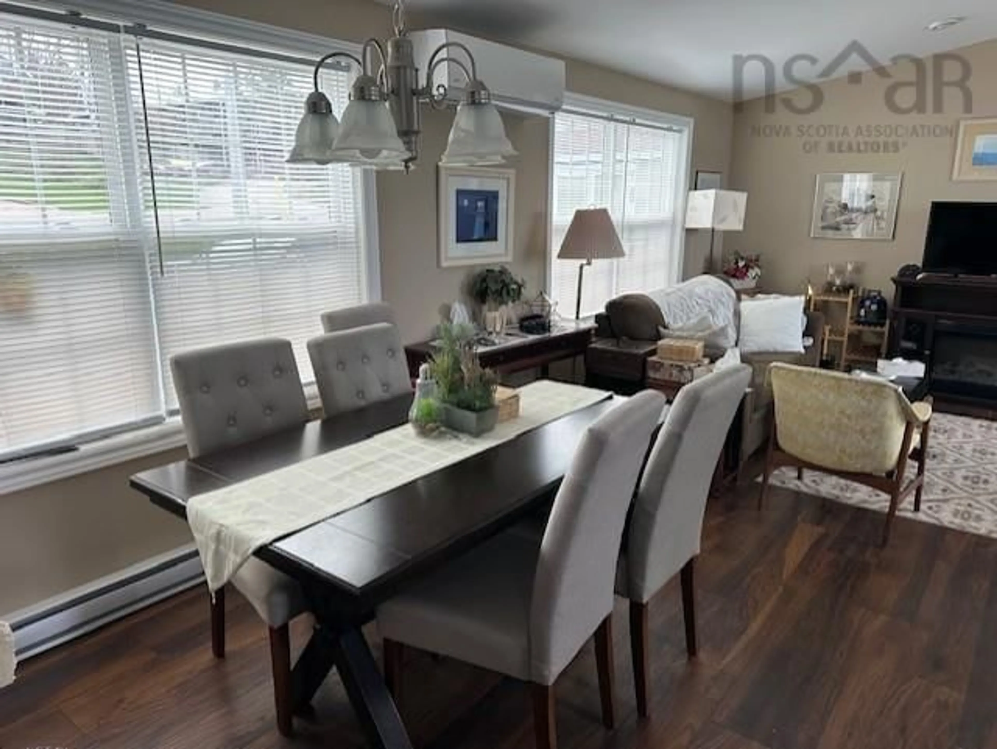 Dining room, wood/laminate floor for 191 Lower Rd, Pictou Landing Nova Scotia B0K 1X0