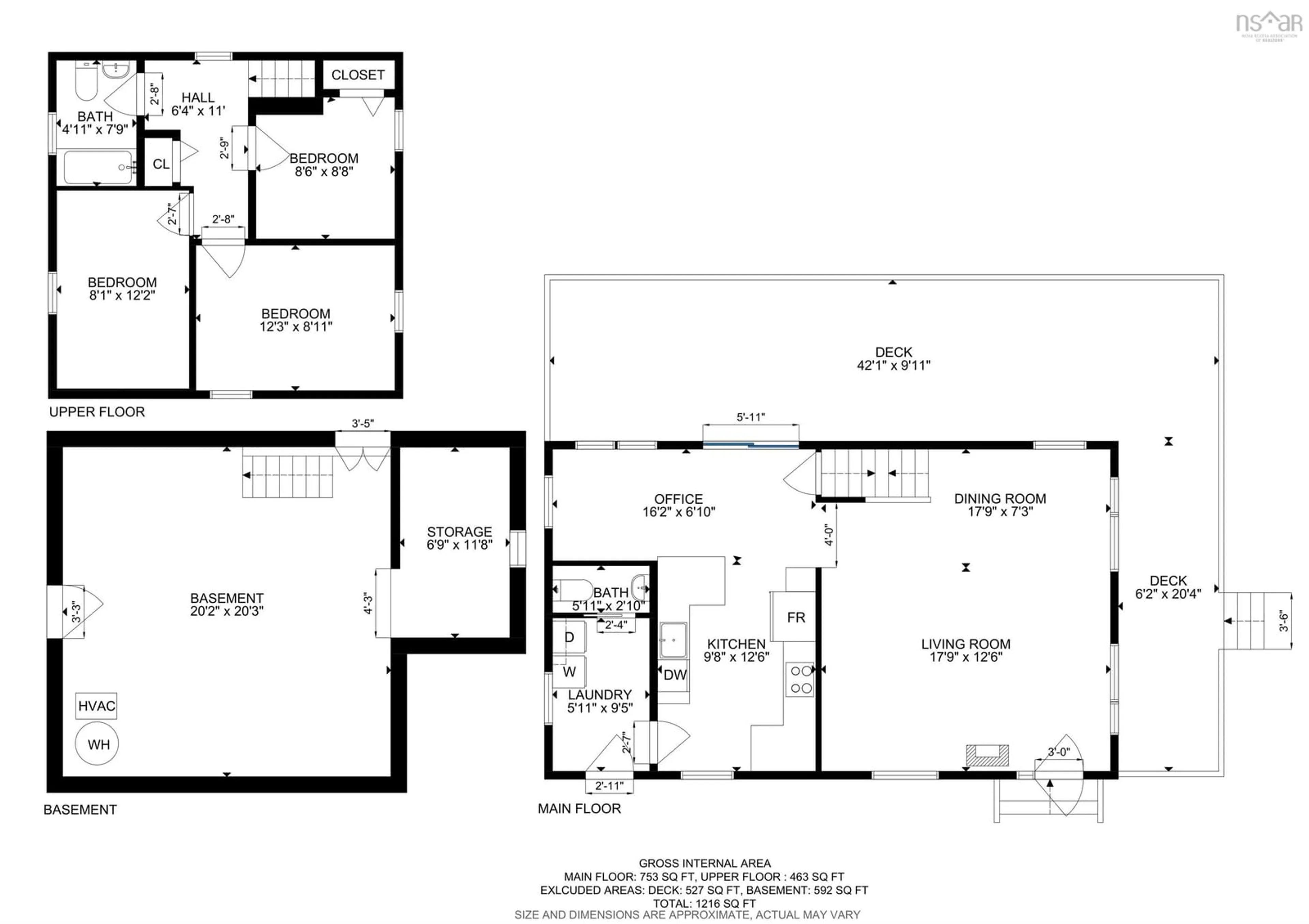 Floor plan for 632 Oakland Rd, Indian Point Nova Scotia B0J 2E0