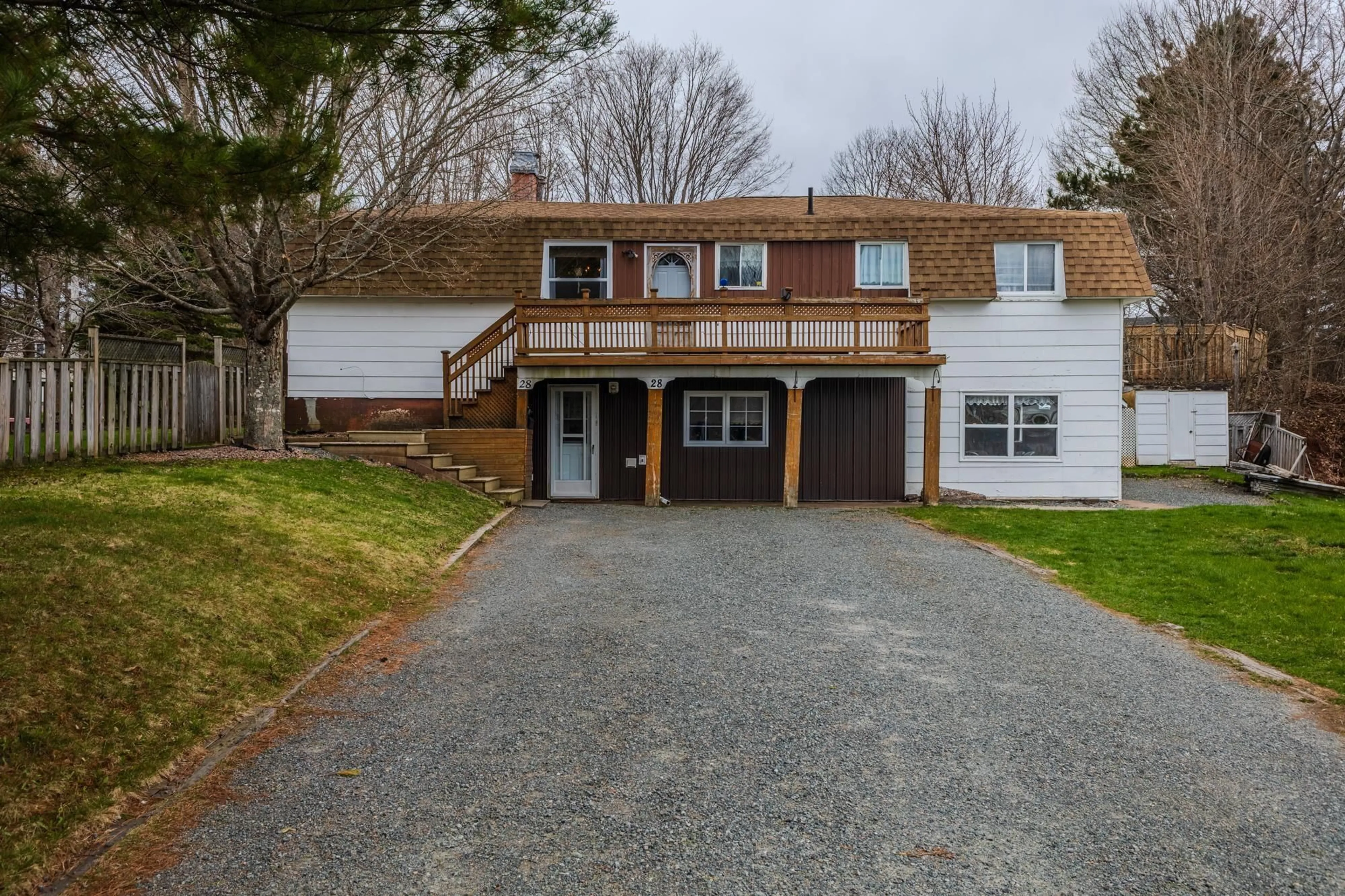 A pic from outside/outdoor area/front of a property/back of a property/a pic from drone, street for 28 Cedar Dr, Salmon River Nova Scotia B2N 5W4