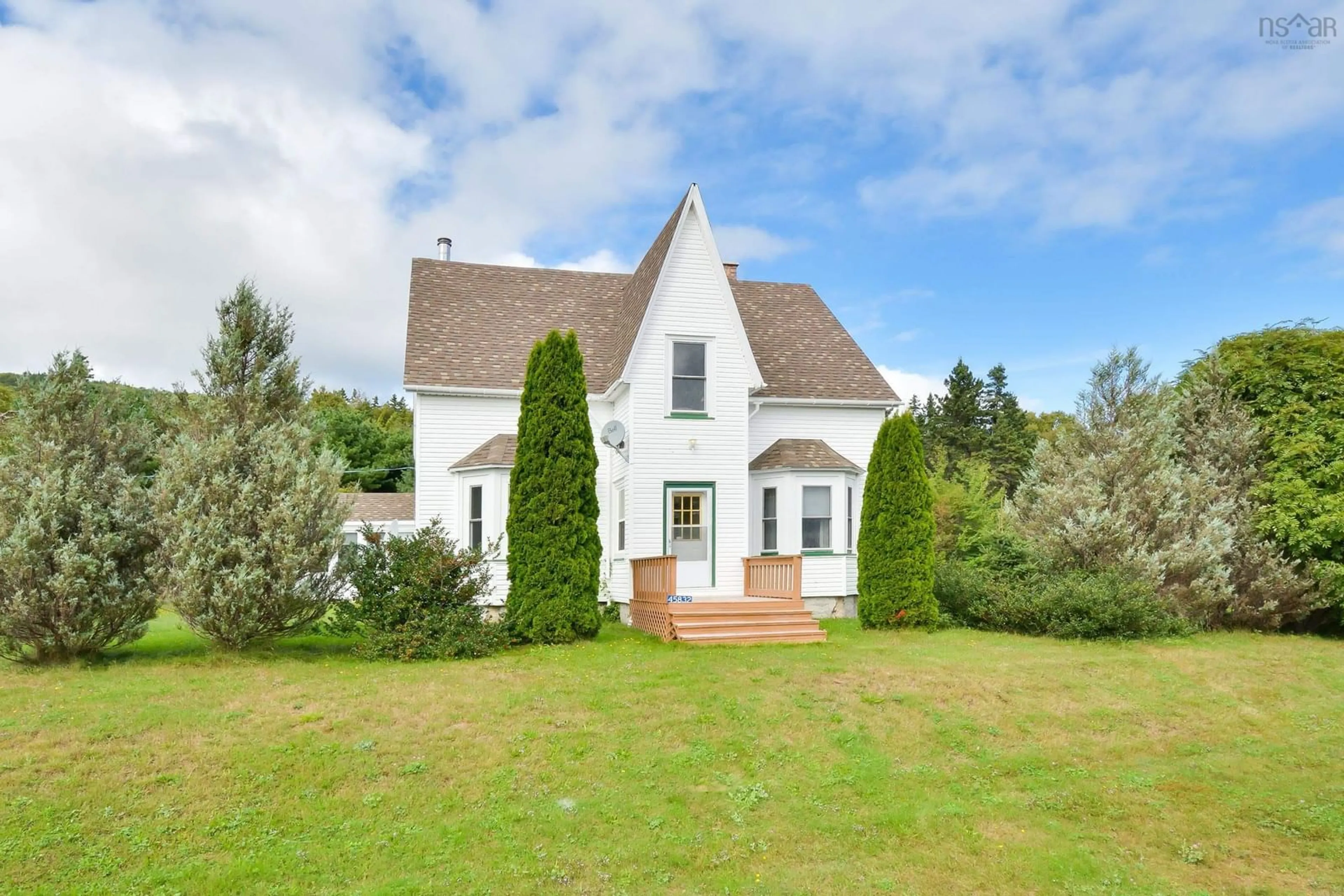 A pic from outside/outdoor area/front of a property/back of a property/a pic from drone, unknown for 45832 Cabot Trail, Indian Brook Nova Scotia B0C 1H0