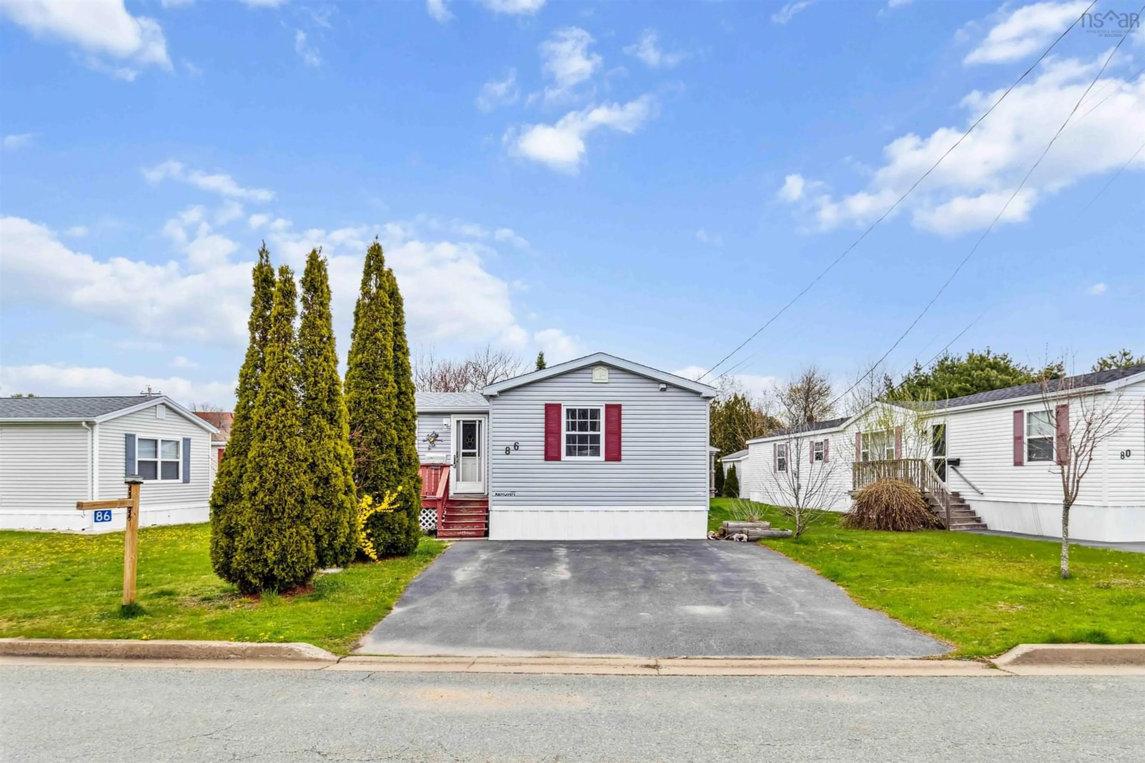 Home with vinyl exterior material, street for 86 Thomson Drive, Bridgewater Nova Scotia B4V 3X5