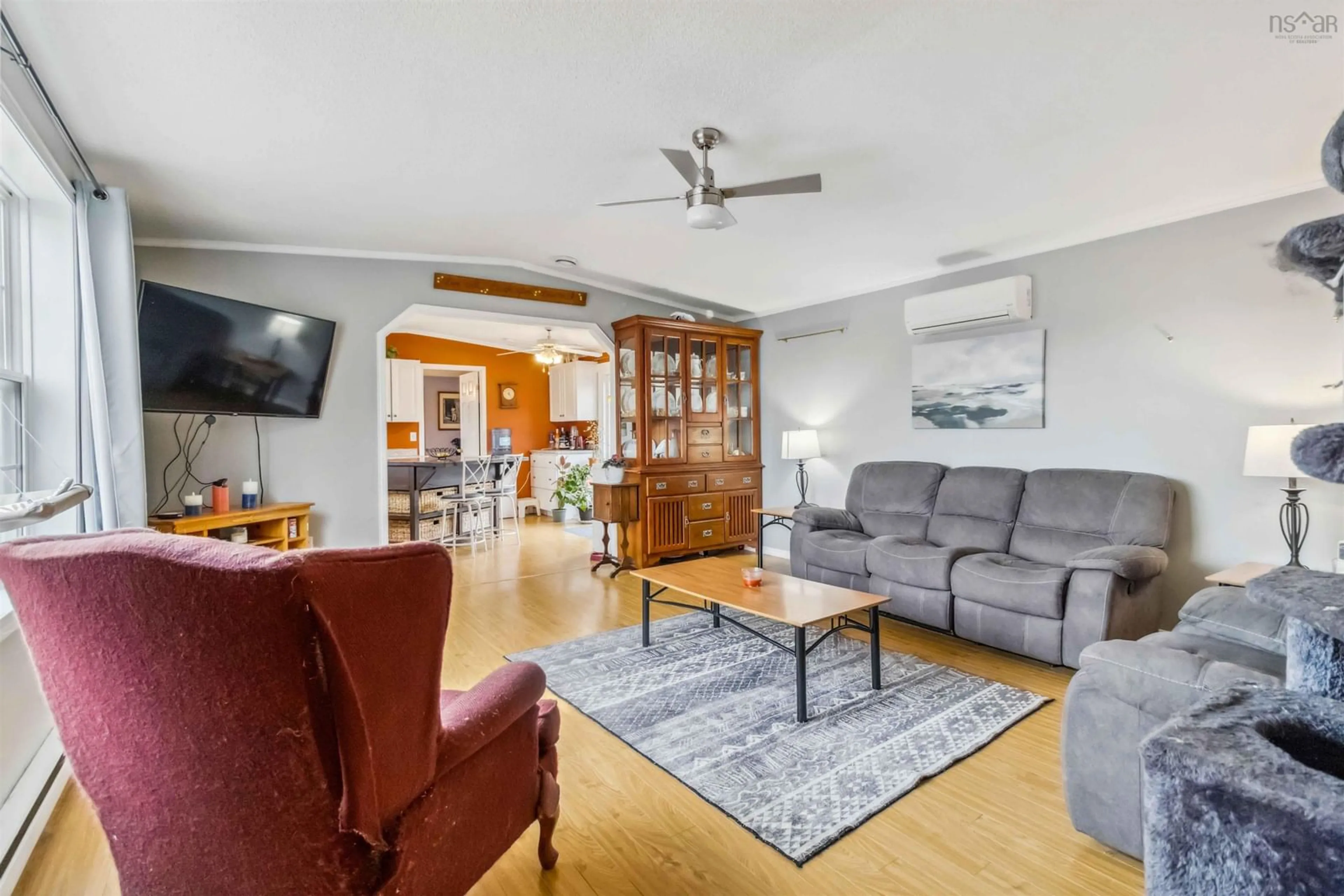 Living room with furniture, unknown for 86 Thomson Drive, Bridgewater Nova Scotia B4V 3X5