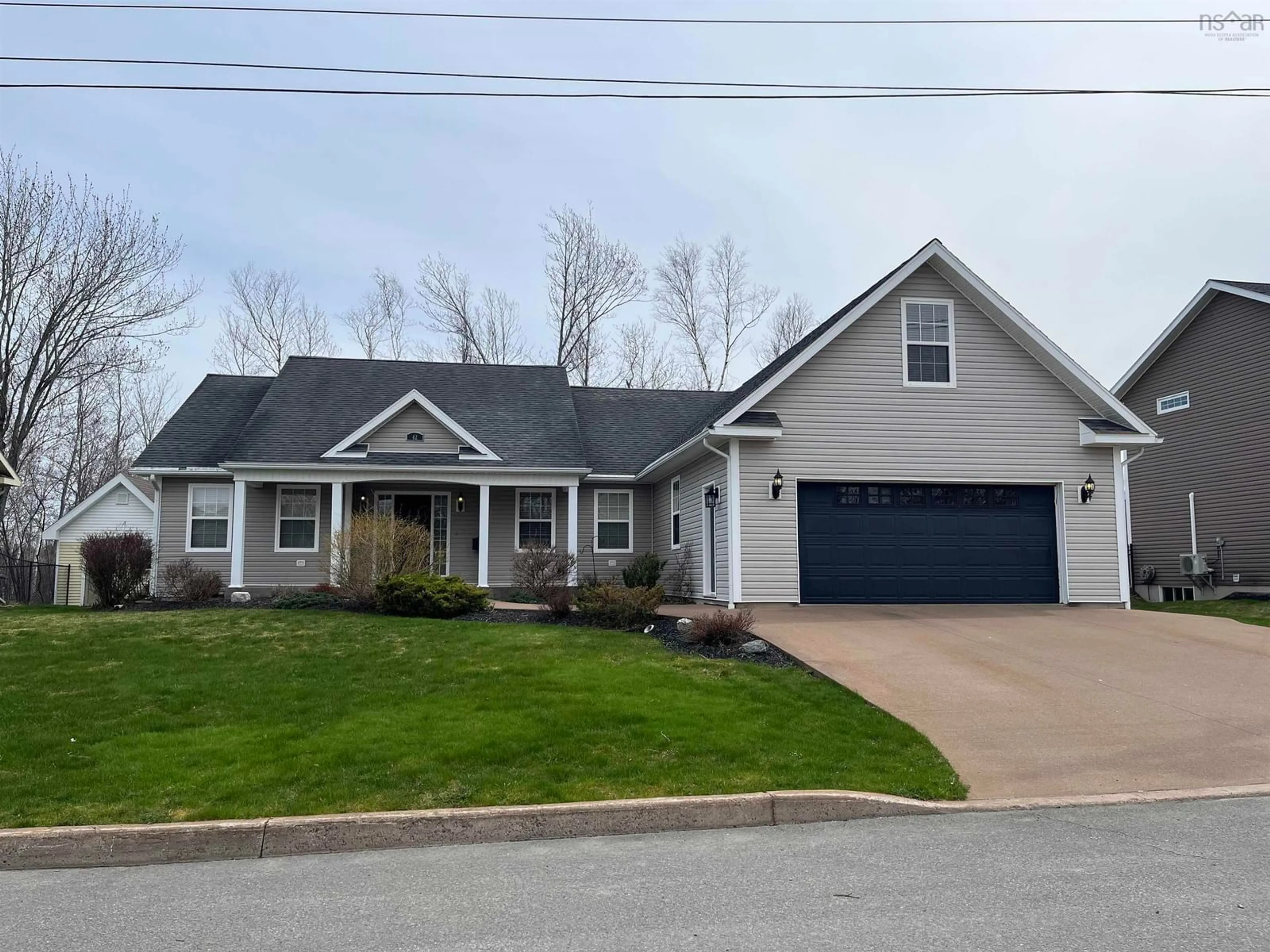 Home with vinyl exterior material, street for 42 Rowan Ave, New Glasgow Nova Scotia B2H 0A4