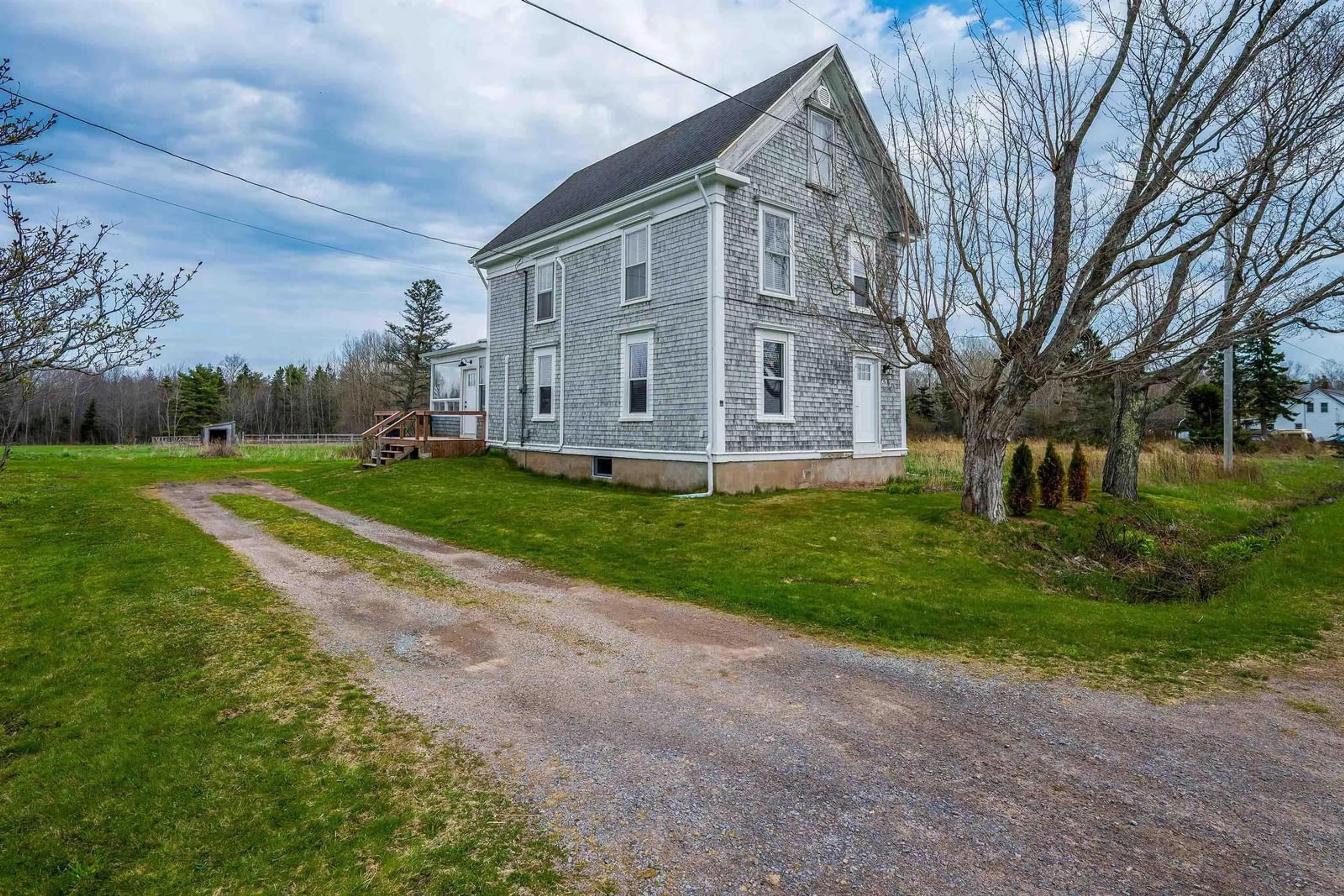 A pic from outside/outdoor area/front of a property/back of a property/a pic from drone, building for 622 Leonard Rd, Central Clarence Nova Scotia B0S 1R0