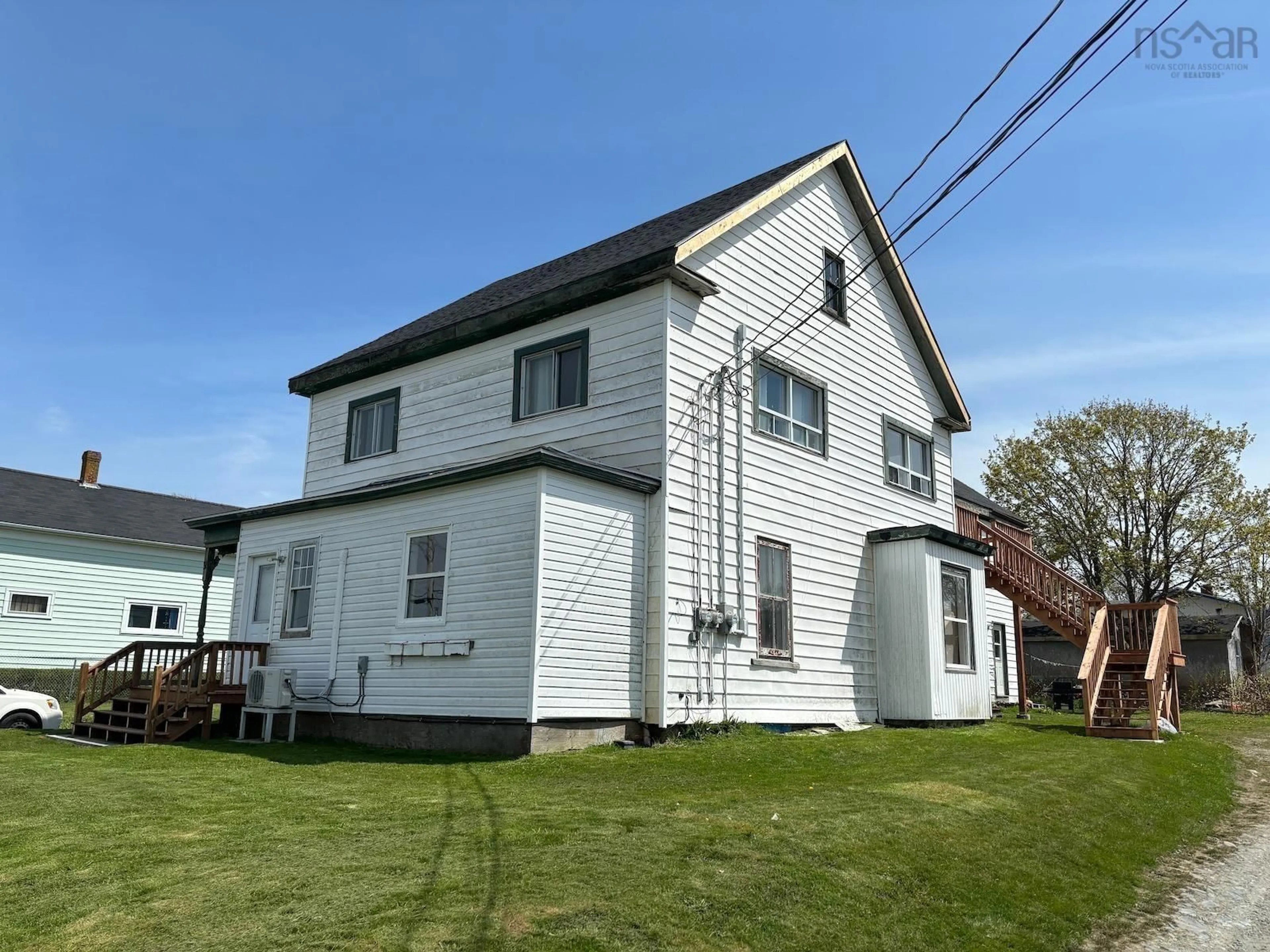 A pic from outside/outdoor area/front of a property/back of a property/a pic from drone, building for 31 Tooker St, Yarmouth Nova Scotia B5A 3S6