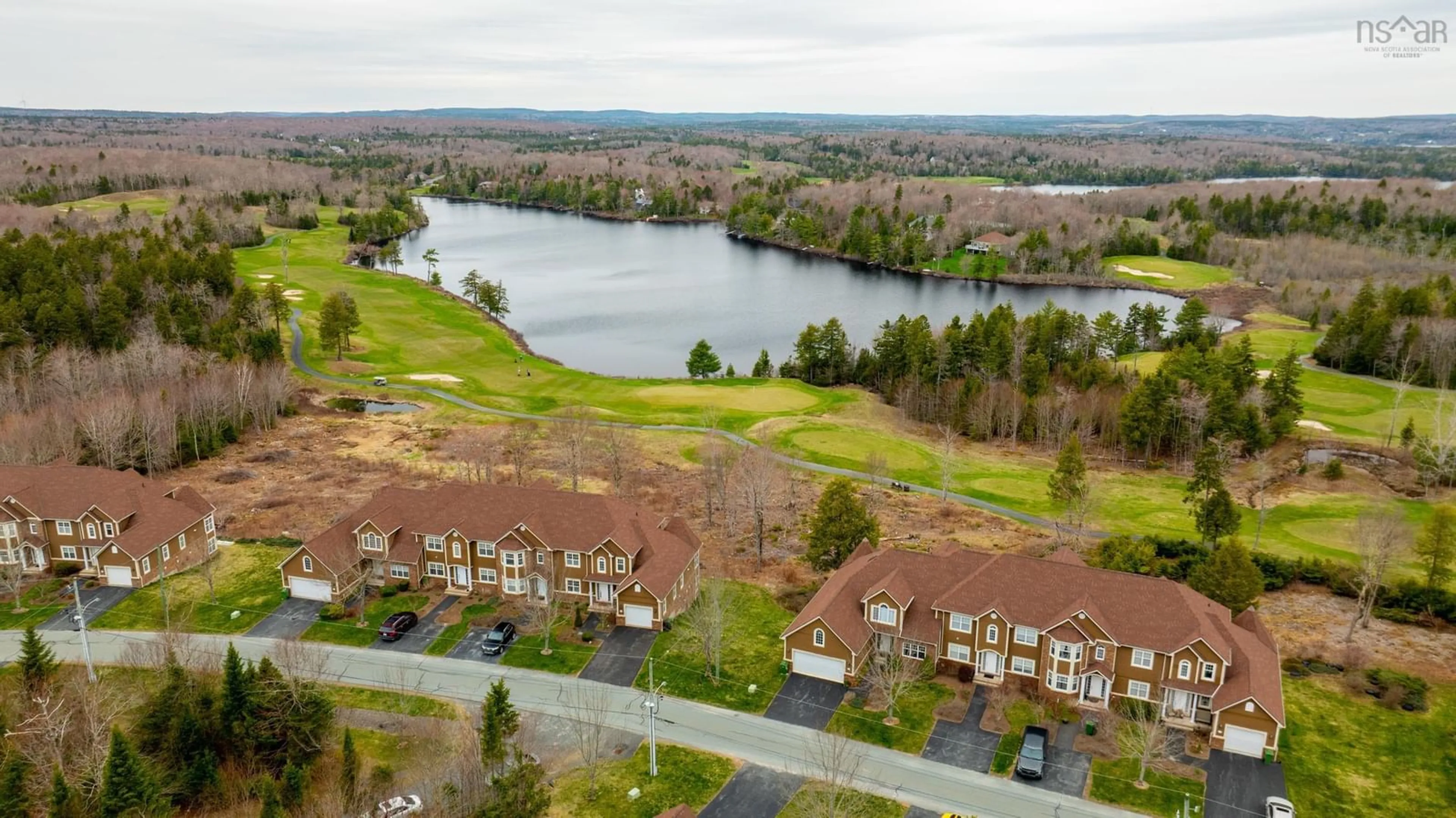 A pic from outside/outdoor area/front of a property/back of a property/a pic from drone, water/lake/river/ocean view for 86 Greenside Lane #4-D, Hammonds Plains Nova Scotia B4B 2A1