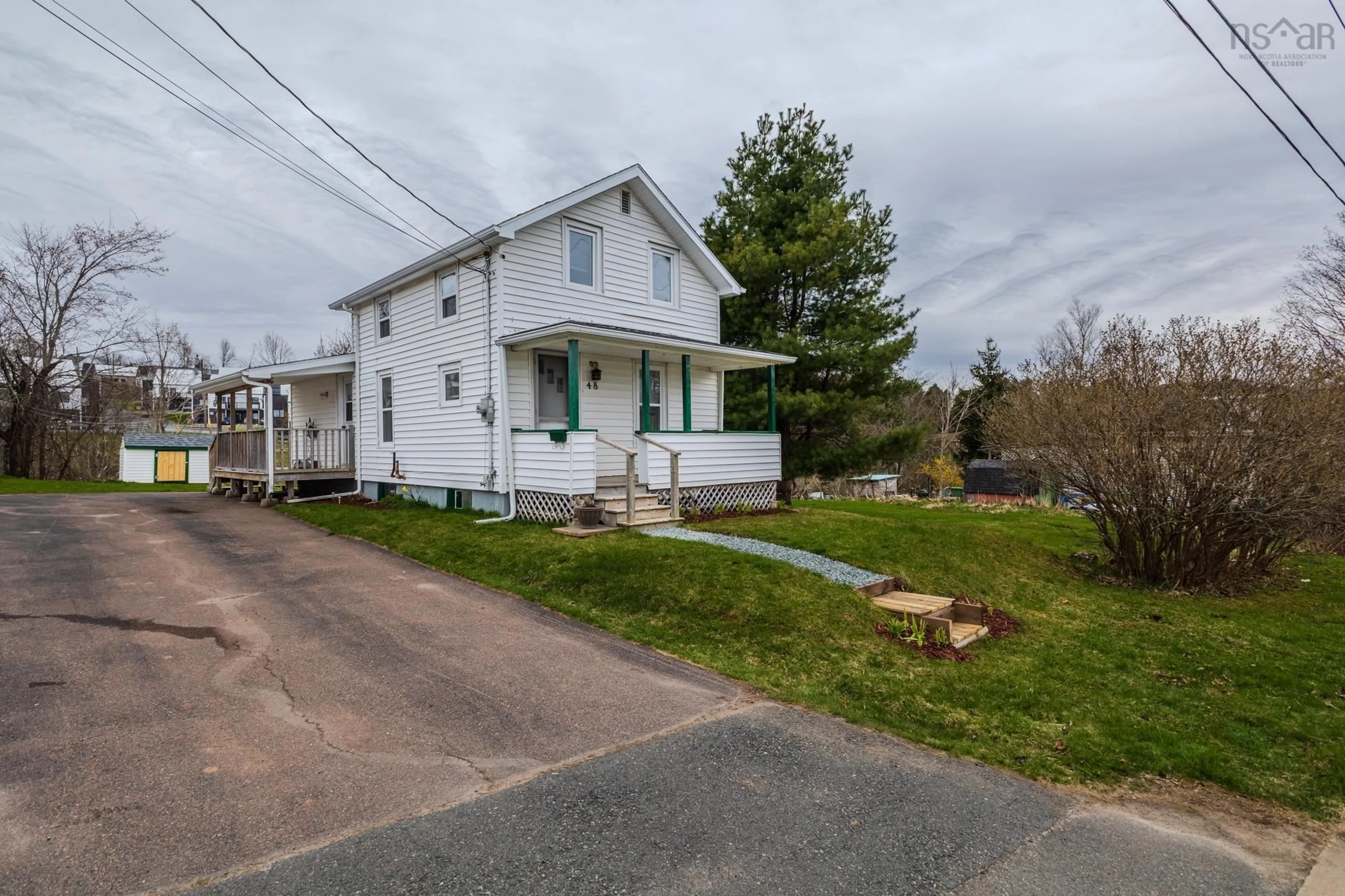 A pic from outside/outdoor area/front of a property/back of a property/a pic from drone, street for 48 Adams St, Truro Nova Scotia B2N 2N9