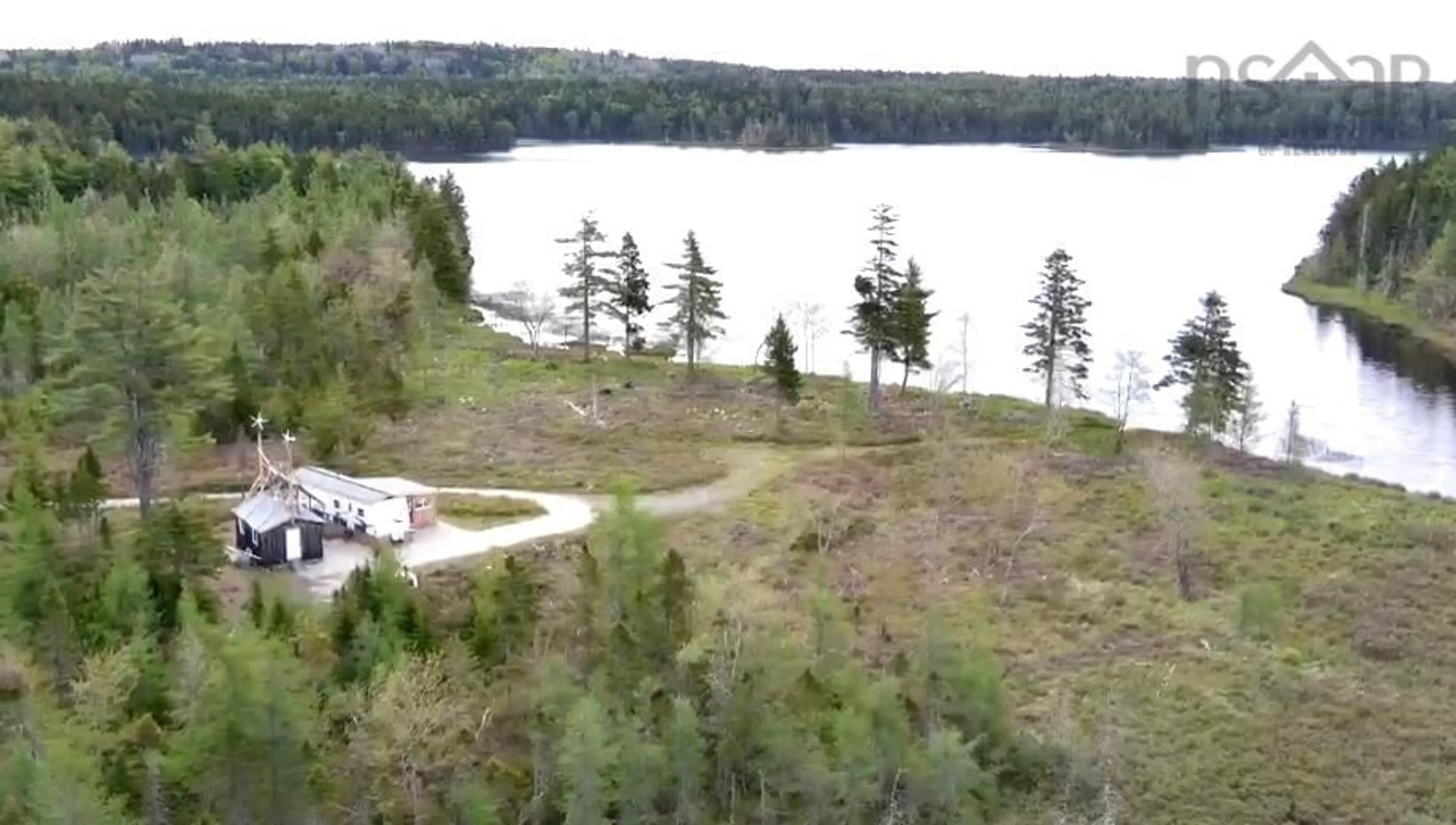 A pic from outside/outdoor area/front of a property/back of a property/a pic from drone, water/lake/river/ocean view for Italy Cross Rd #Lot, Petite Rivière Nova Scotia B4V 5W7
